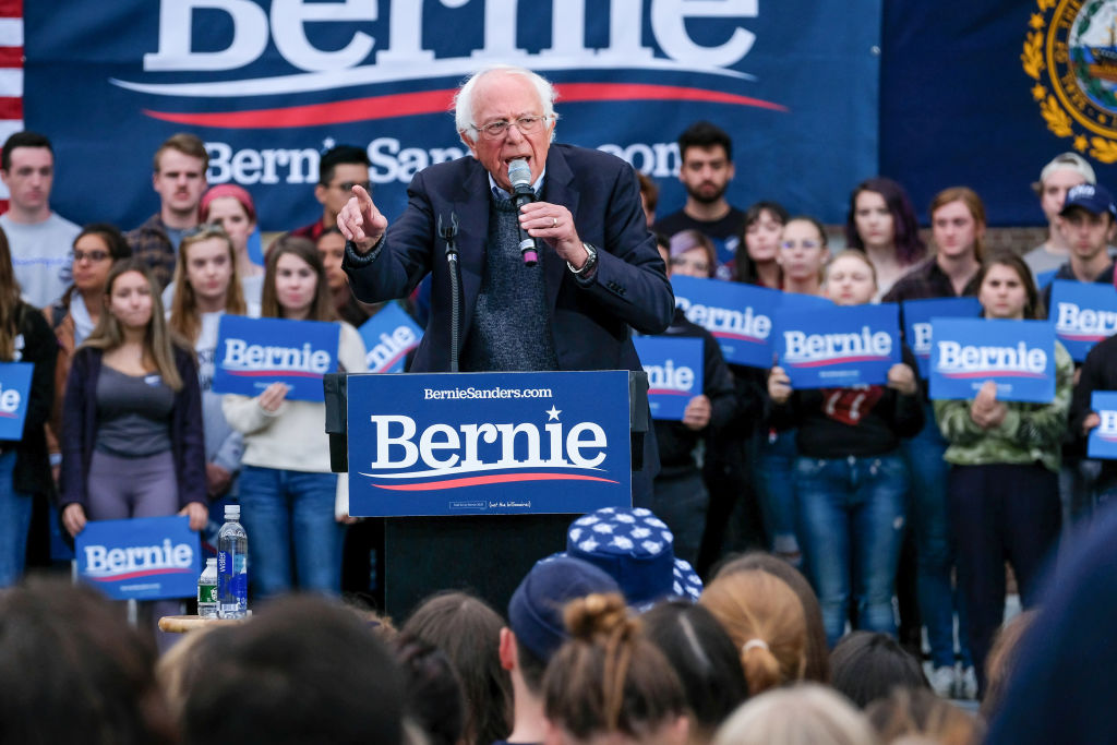 Vermont senator and presidential candidate Bernie Sanders