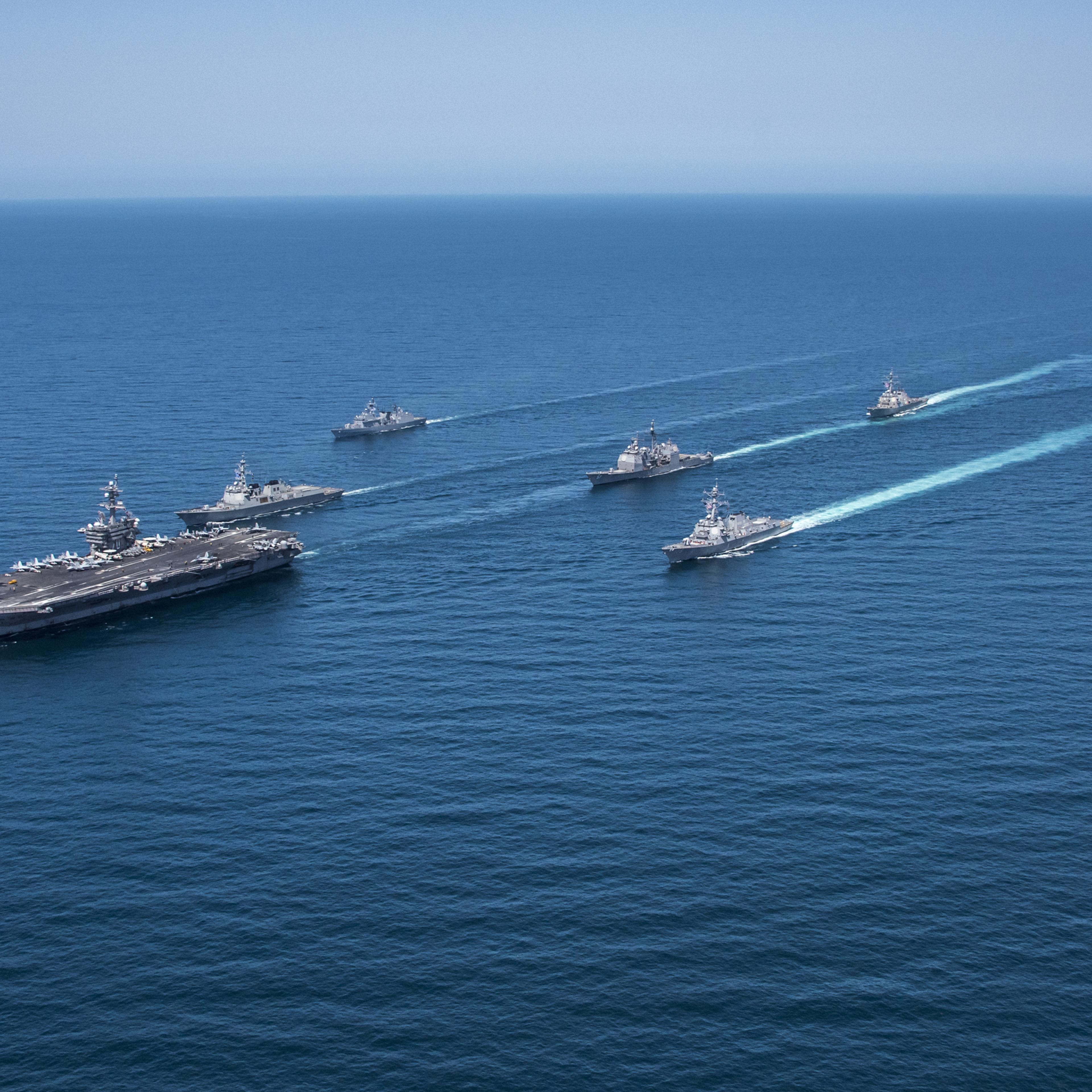 USNAvy and South Korea Navy Hold Joint Drills