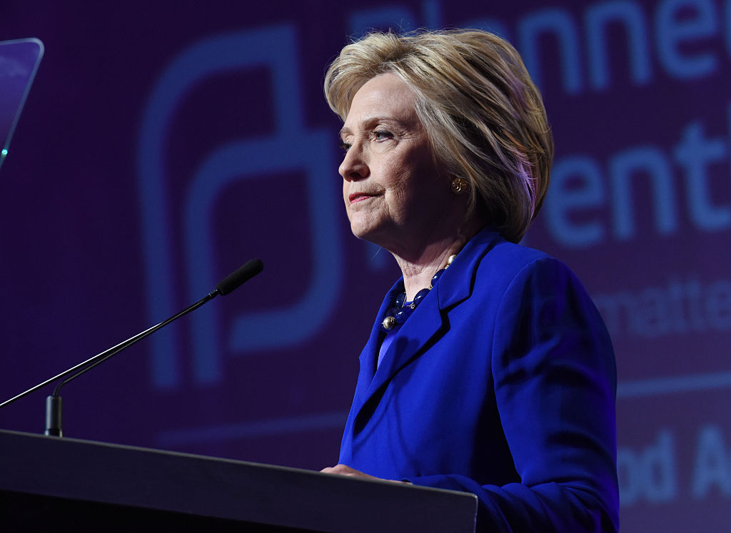 Hillary Clinton is pictured here on June 10, 2016 in Washington, DC.