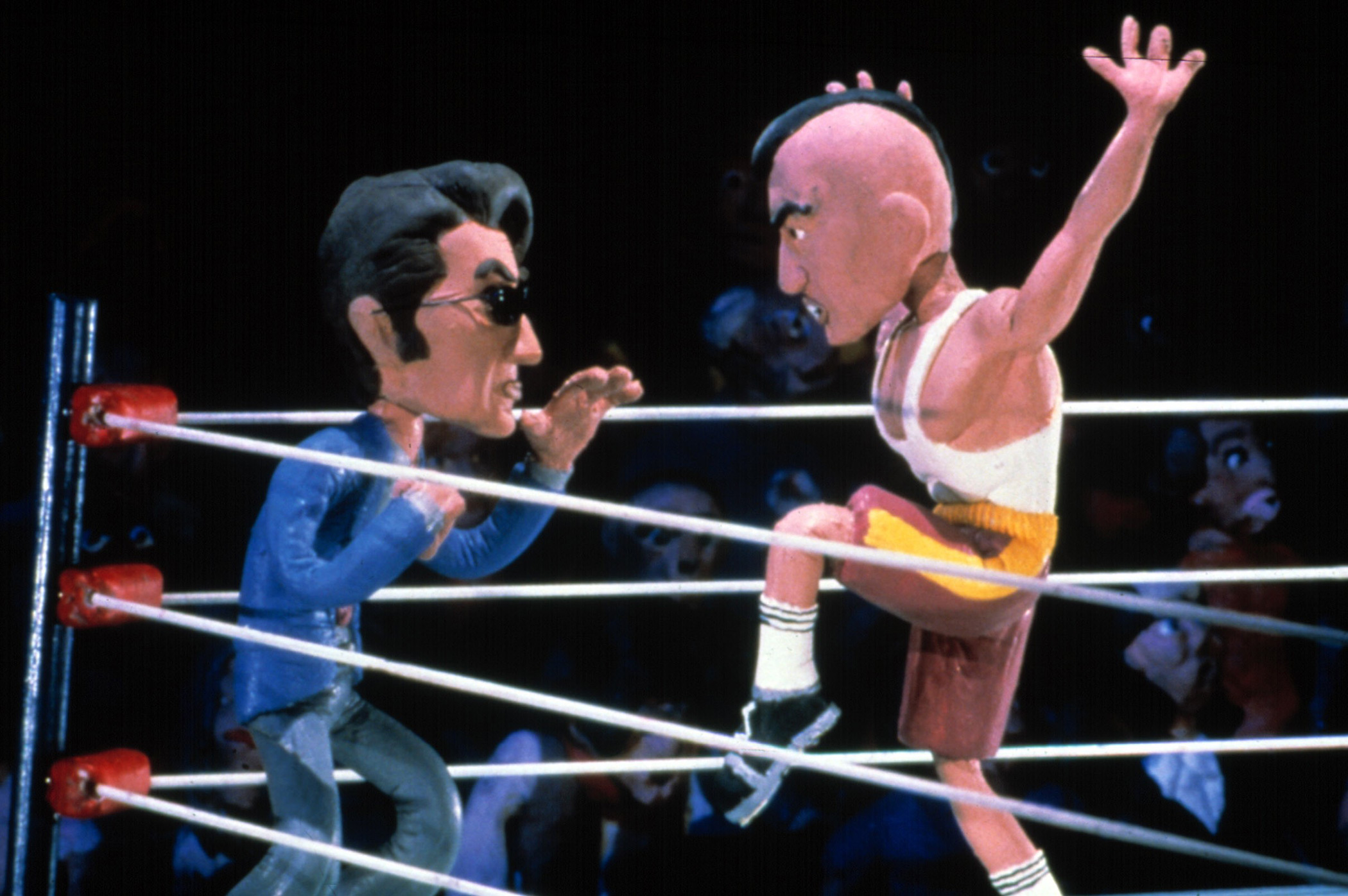 CELEBRITY DEATHMATCH, 1998-present, Animated MTV Series, Al Pacino vs. Robert DeNiro, 1998
