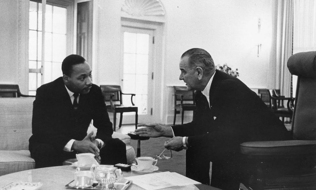 MLK Meets With LBJ