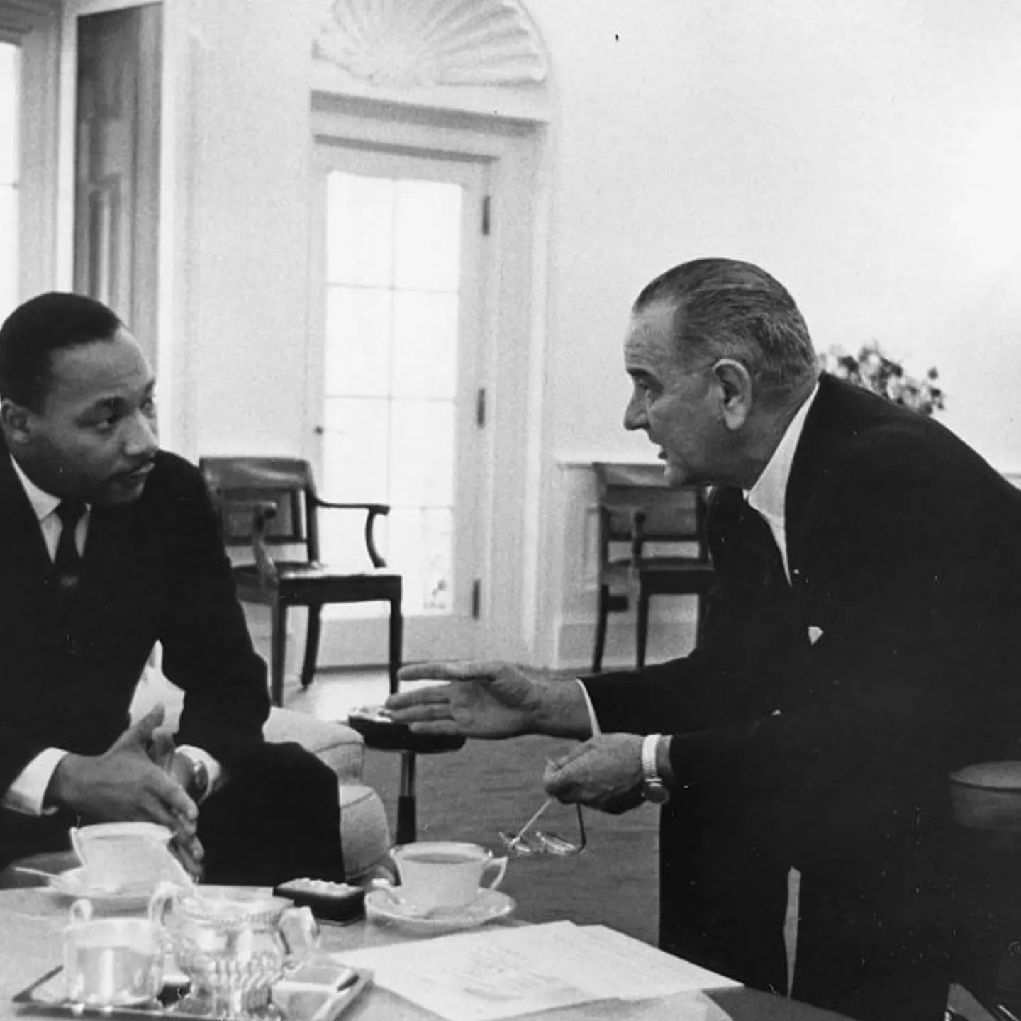 MLK Meets With LBJ