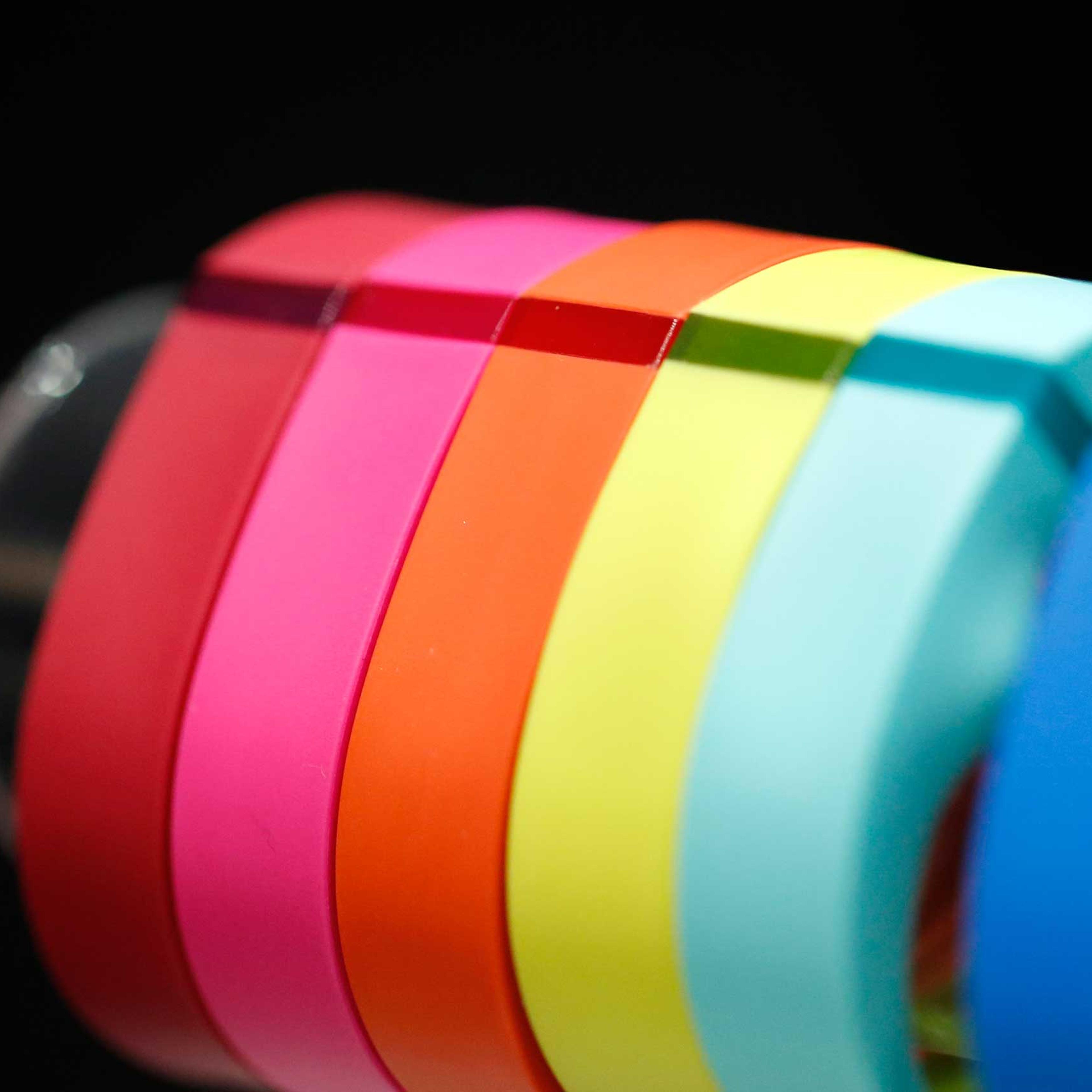 Fitbit Inc.'s Fitbit Flex wireless activity and sleep wristband sit on display at the Wearable Expo in Tokyo, Japan, on Wednesday, Jan. 14, 2015.