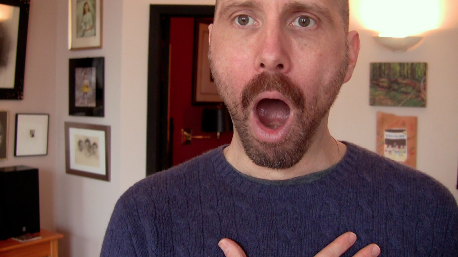 Director David Thorpe practices vocal exercises in Do I Sound Gay?