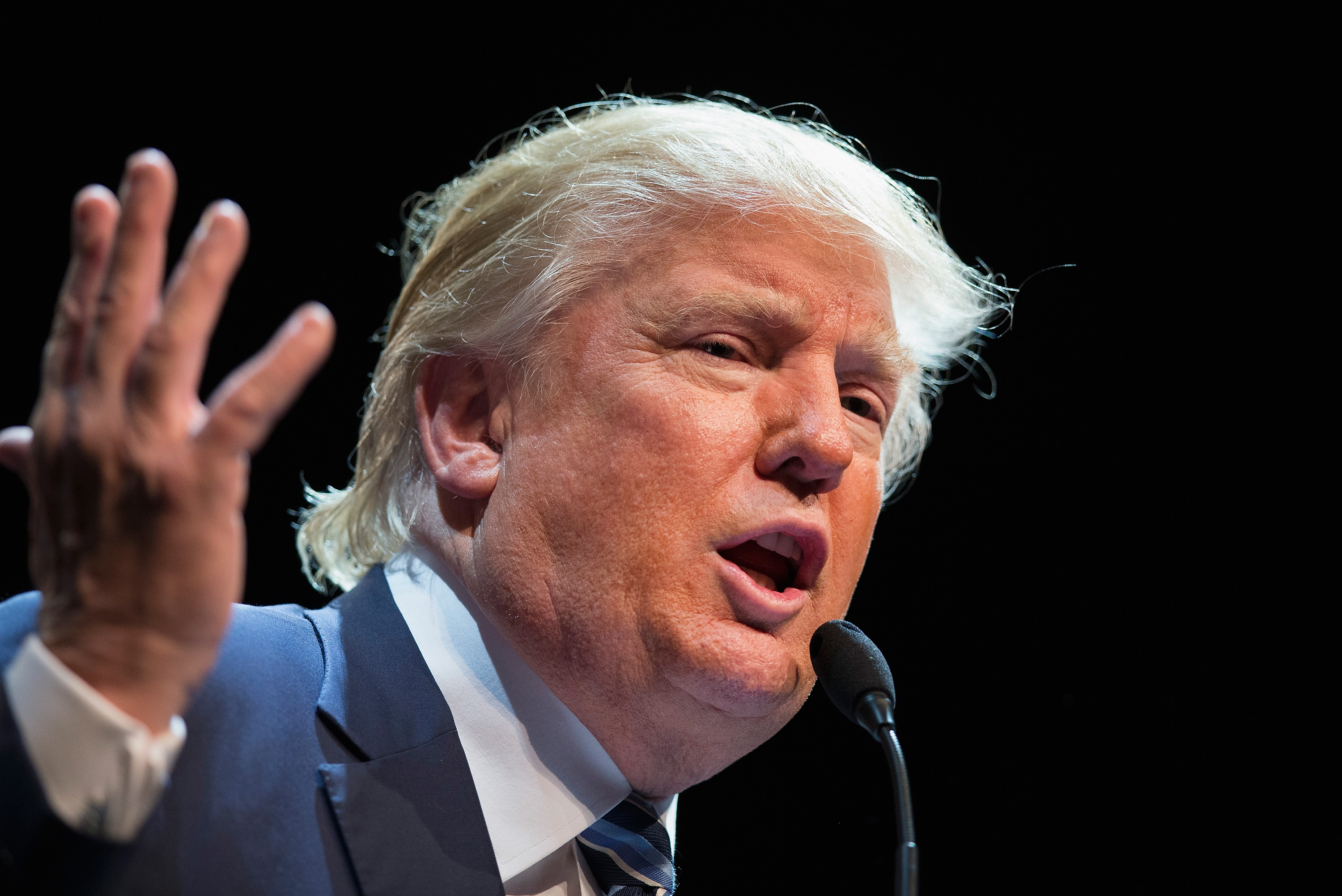 Donald Trump Holds Campaign Rally In Iowa