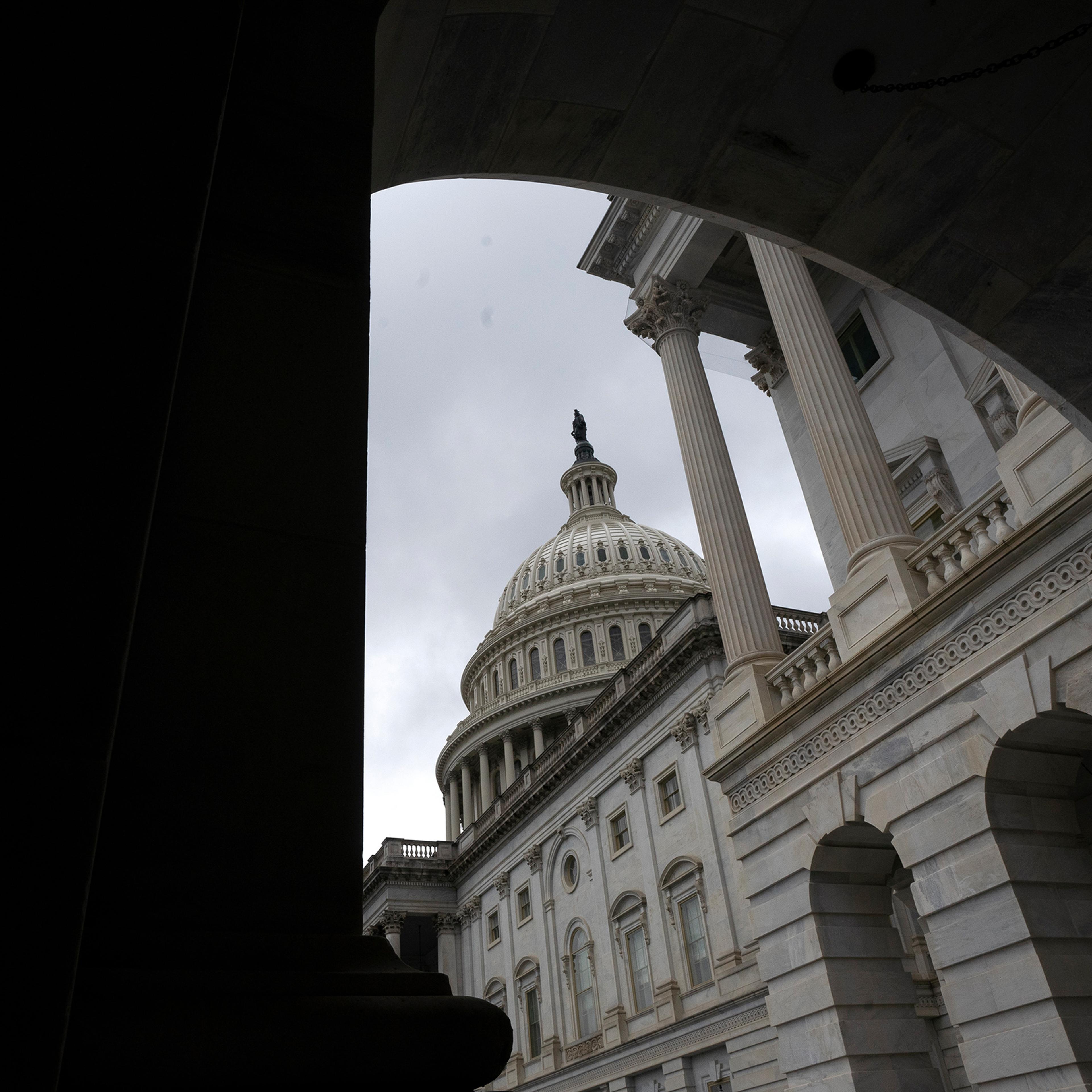 U.S. Capitol is seen in Washington D.C., on March 25, 2020.