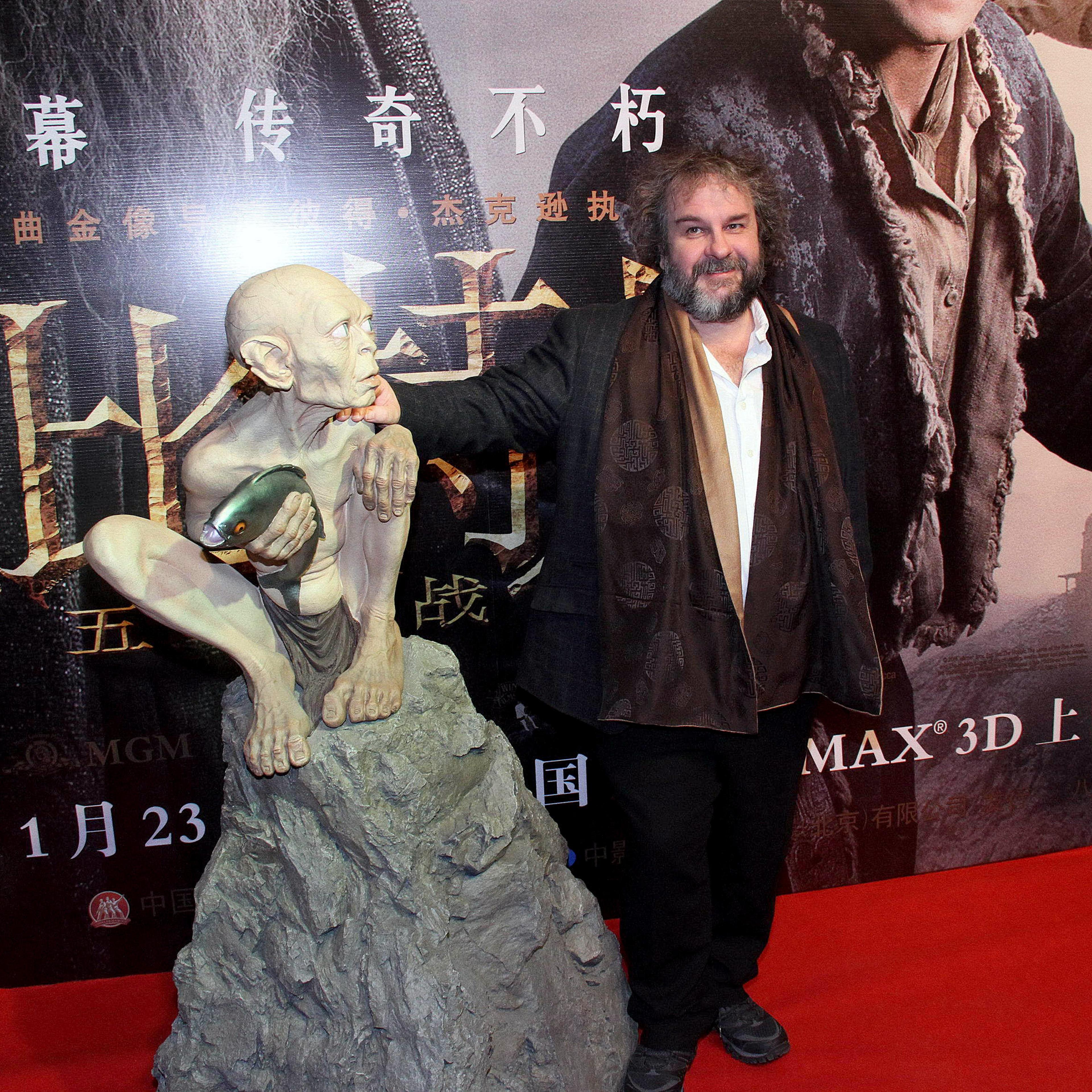 BEIJING, CHINA - JANUARY 20: (CHINA OUT) Director Peter Jackson attends press conference of new movie "The Hobbit: The Battle Of The Five Armies" on January 20, 2015 in Beijing, China. (Photo by ChinaFotoPress/ChinaFotoPress via Getty Images)