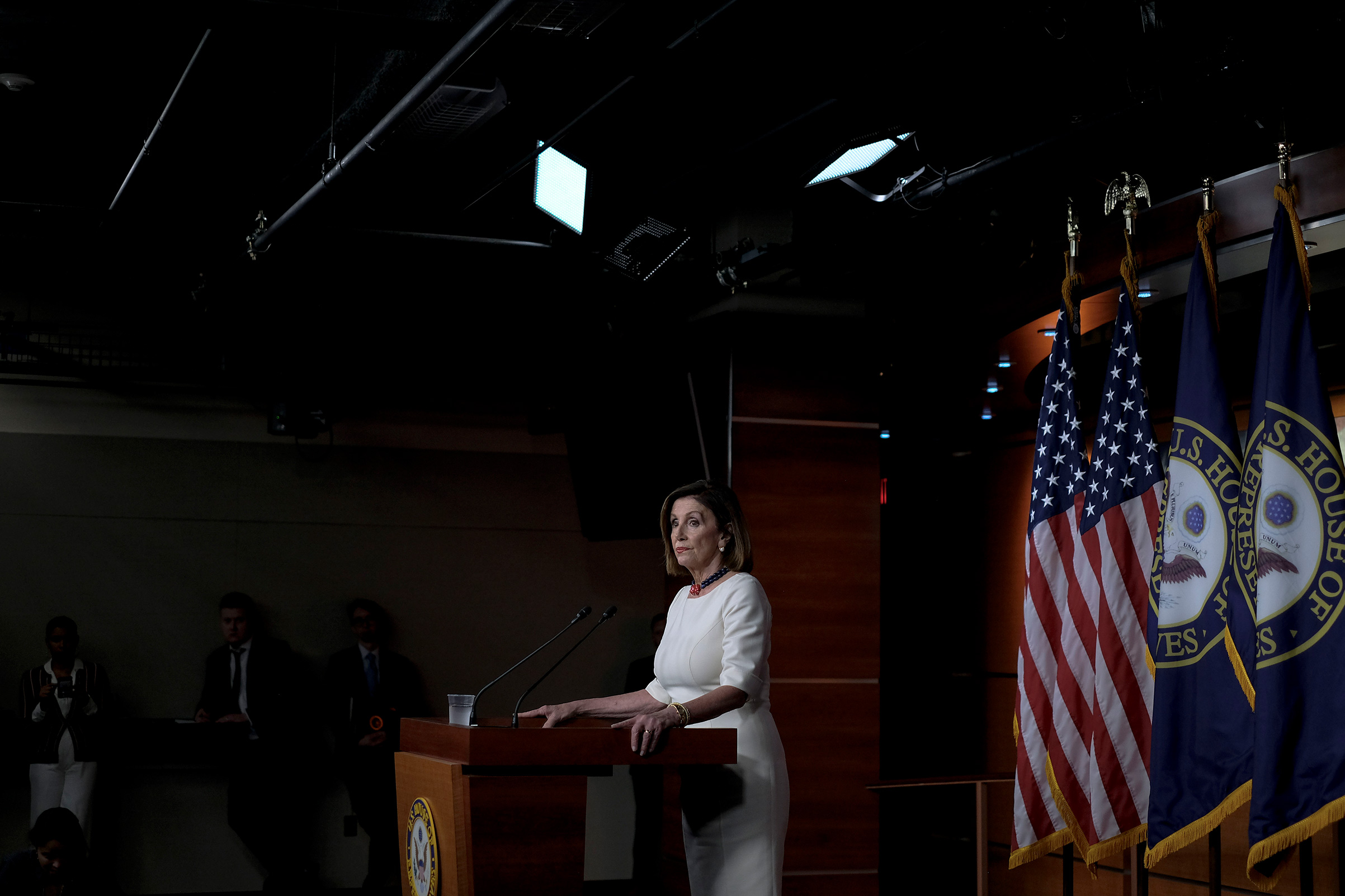 Speaker Nancy Pelosi speaks to reporters on starting the impeachment inquiry during a press conference at the Capitol in Washington, D.C. on Sept. 26, 2019. 
