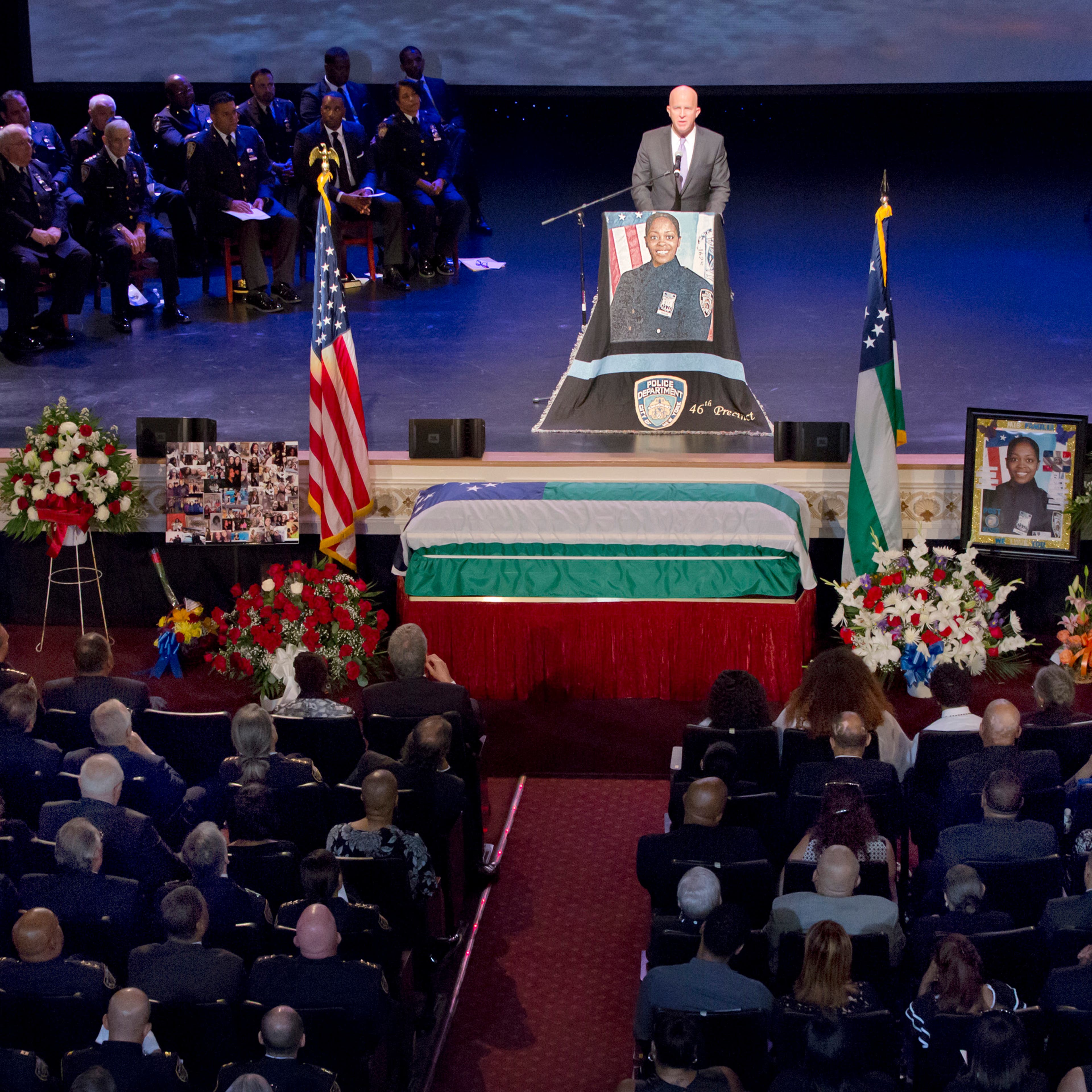 Funeral Held For NYPD Officer Slain While On Duty In The Bronx