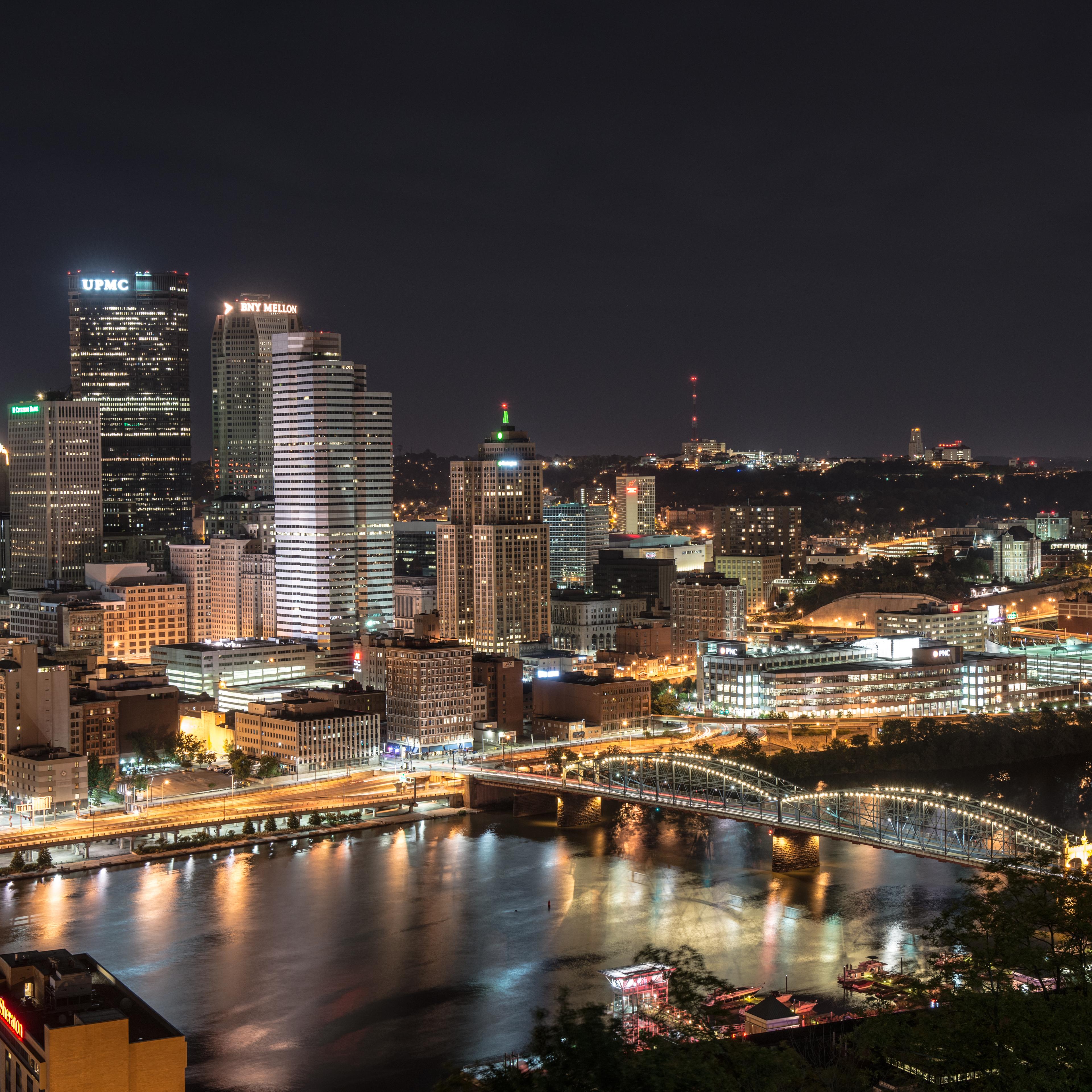 Pittsburgh at night