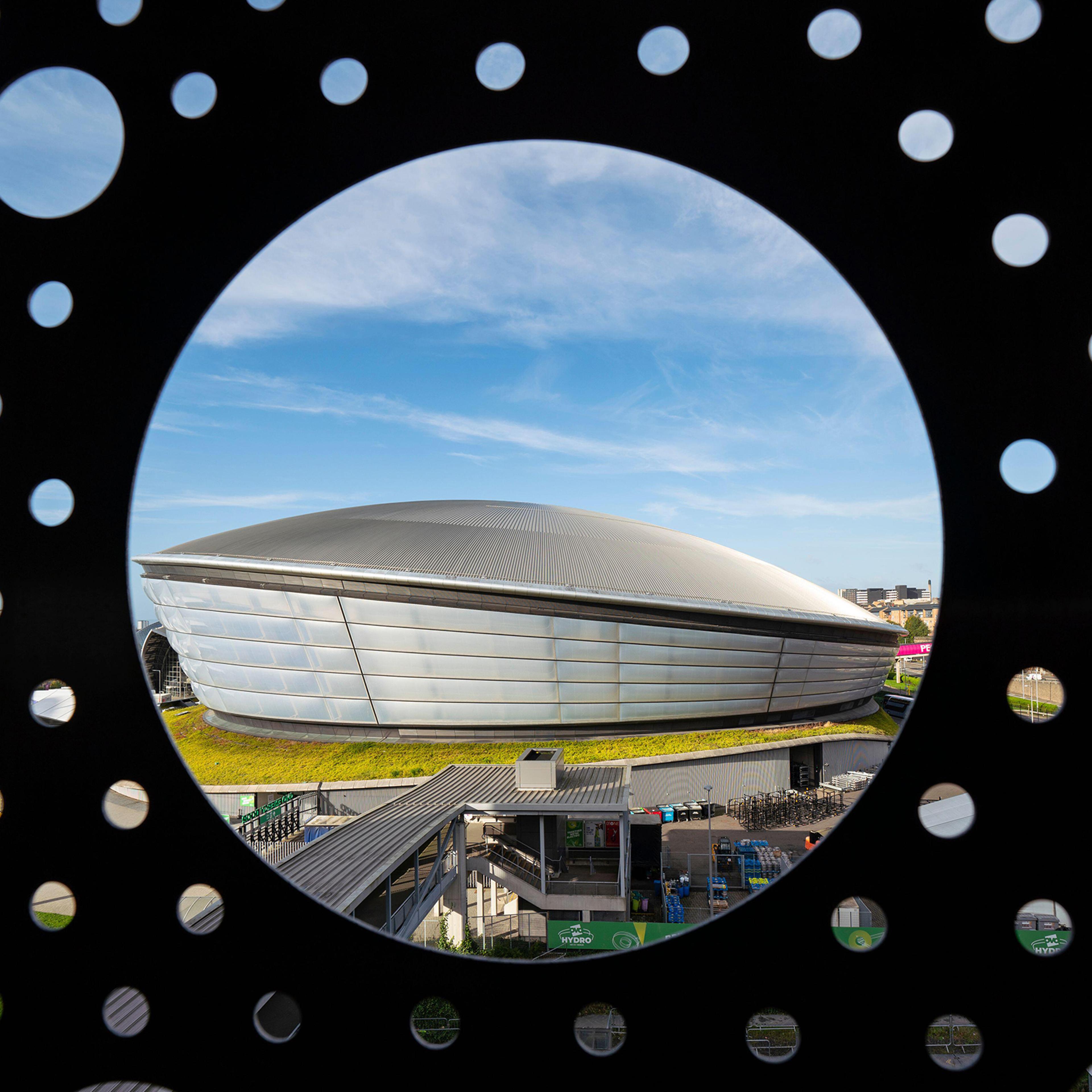 The Ovo Hydro, a venue for COP26, on Oct. 21 in Glasgow.
