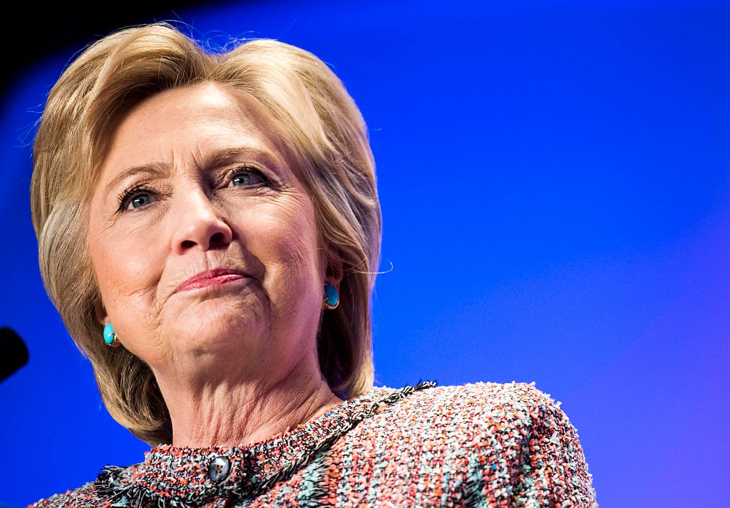 Hillary Clinton speaks during the LULAC National Convention at the Washington Hilton in Washington, DC on July 14, 2016.