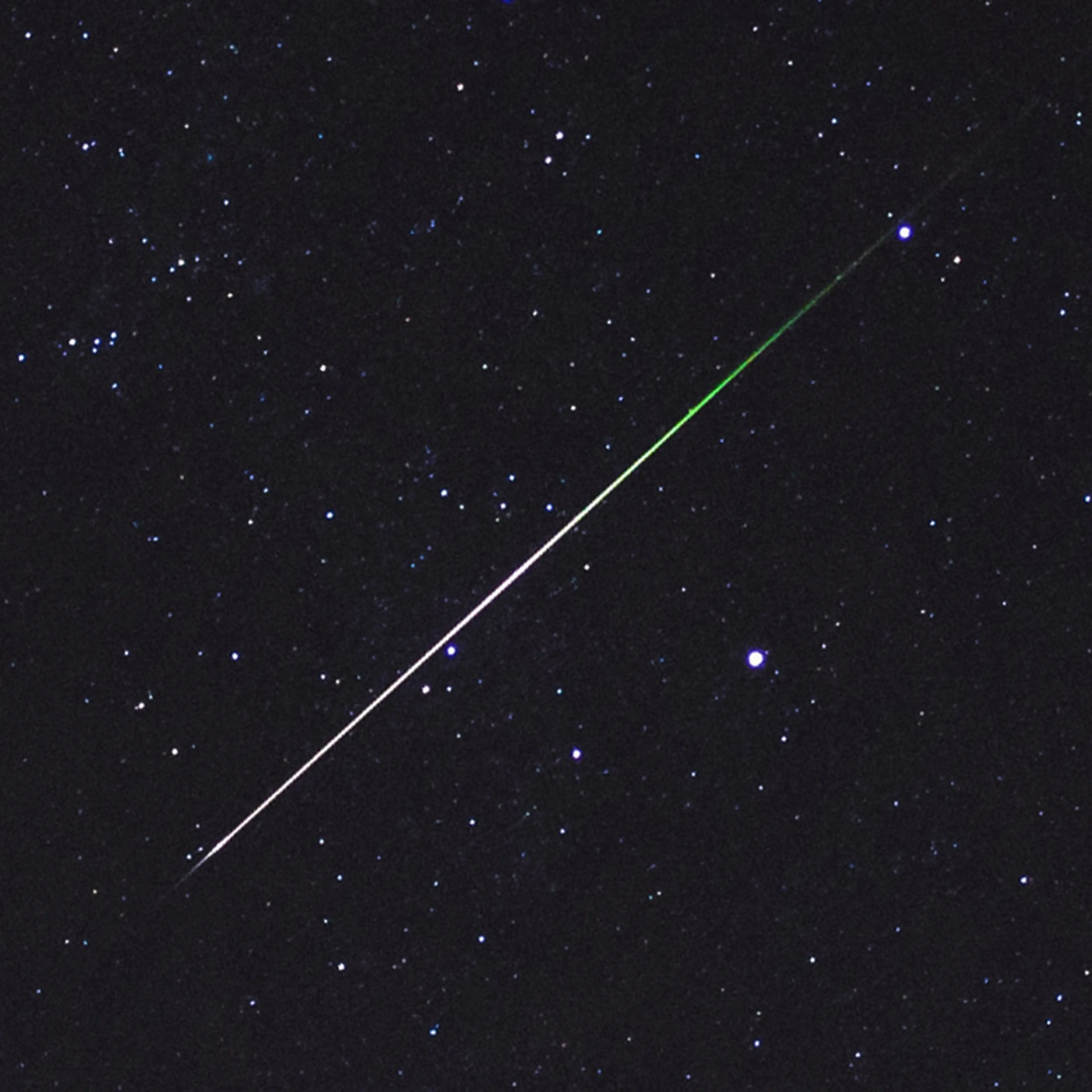 Meteor Stars Green Detail