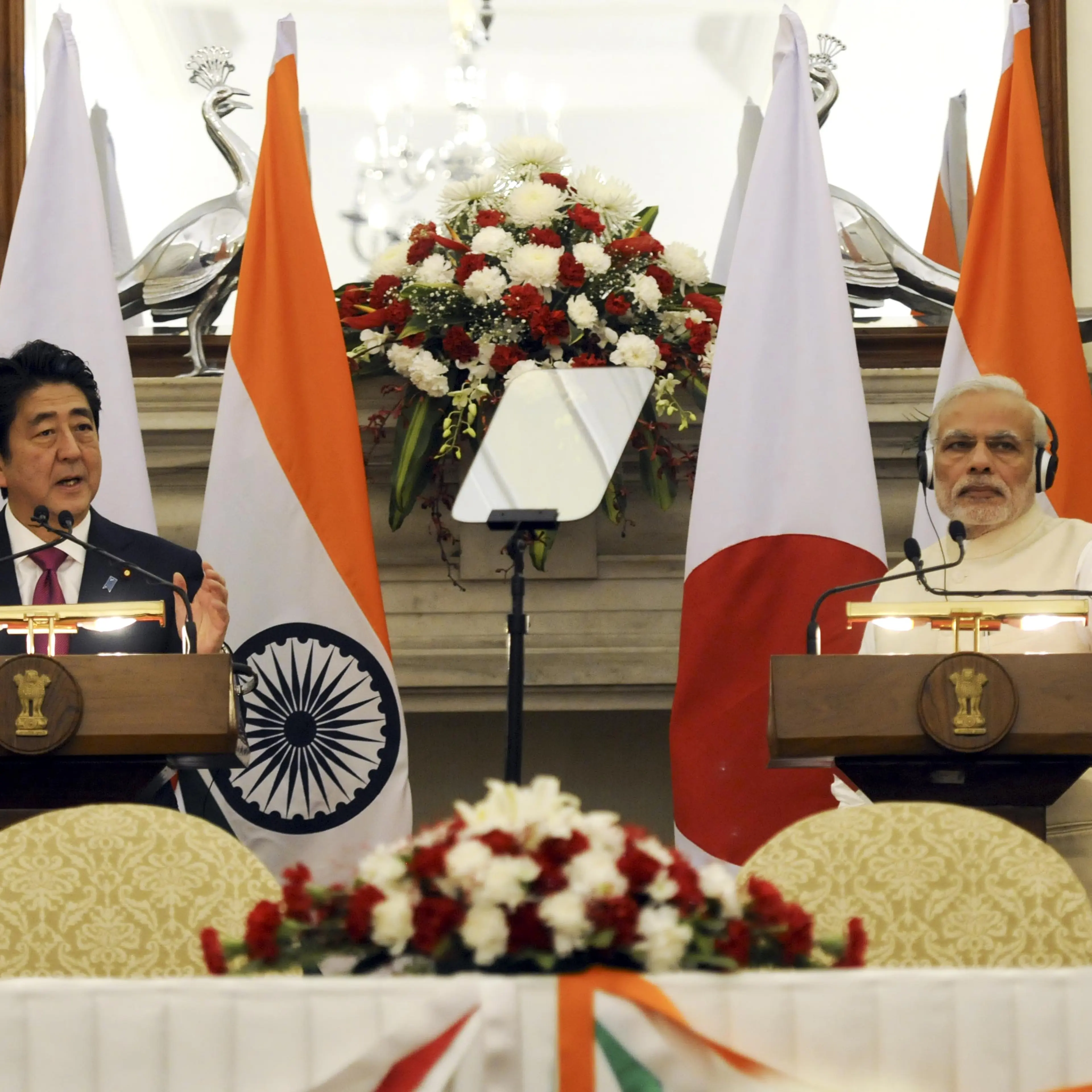 Prime Minister Narendra Modi Meets Japanese Prime Minister Shinzo Abe