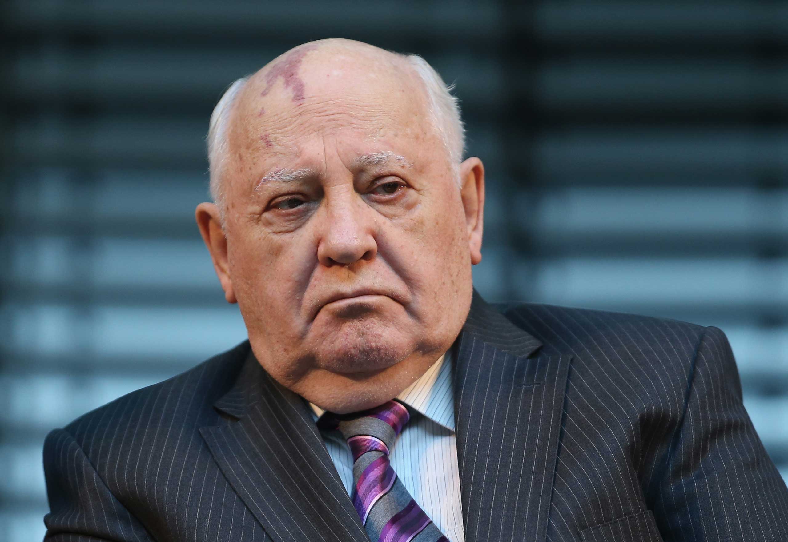Former Soviet leader Mikhail Gorbachev in Berlin, Nov. 8, 2014.