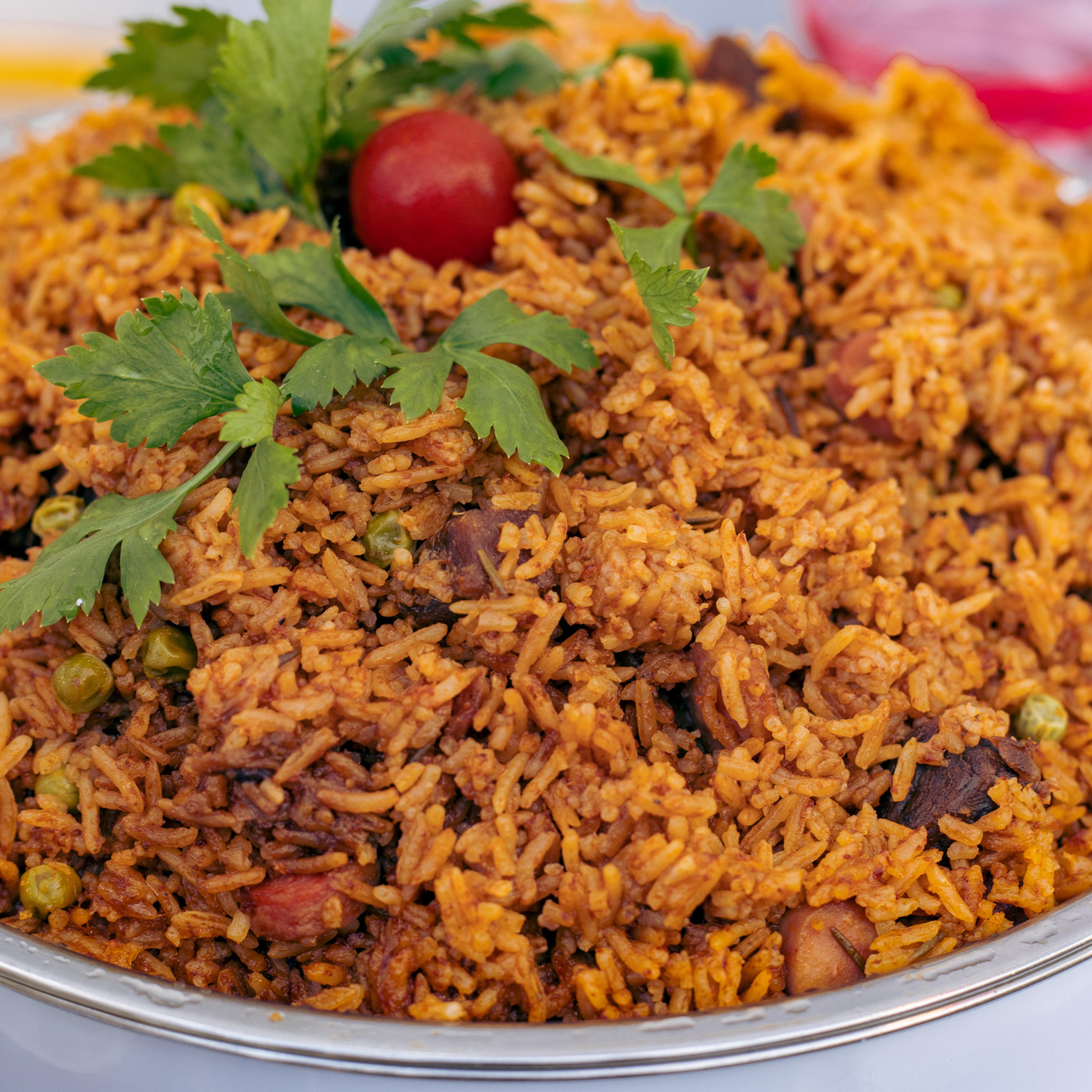 Jollof Rice, Ghana and West African Dish.