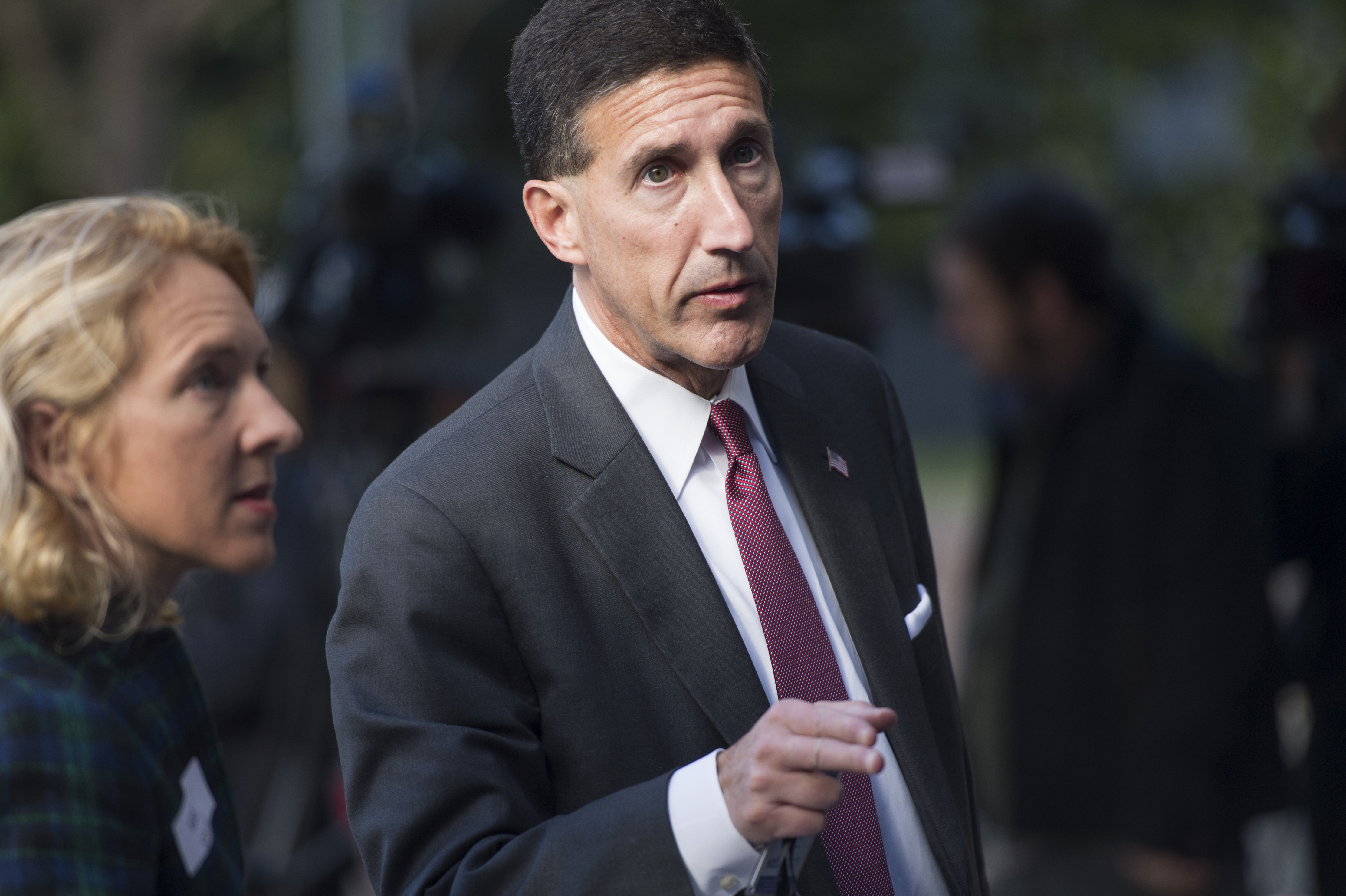 Rep. David Kustoff arrives to the Capitol Hill Hotel on the day freshman members checked in for orientation, Nov. 14, 2016.