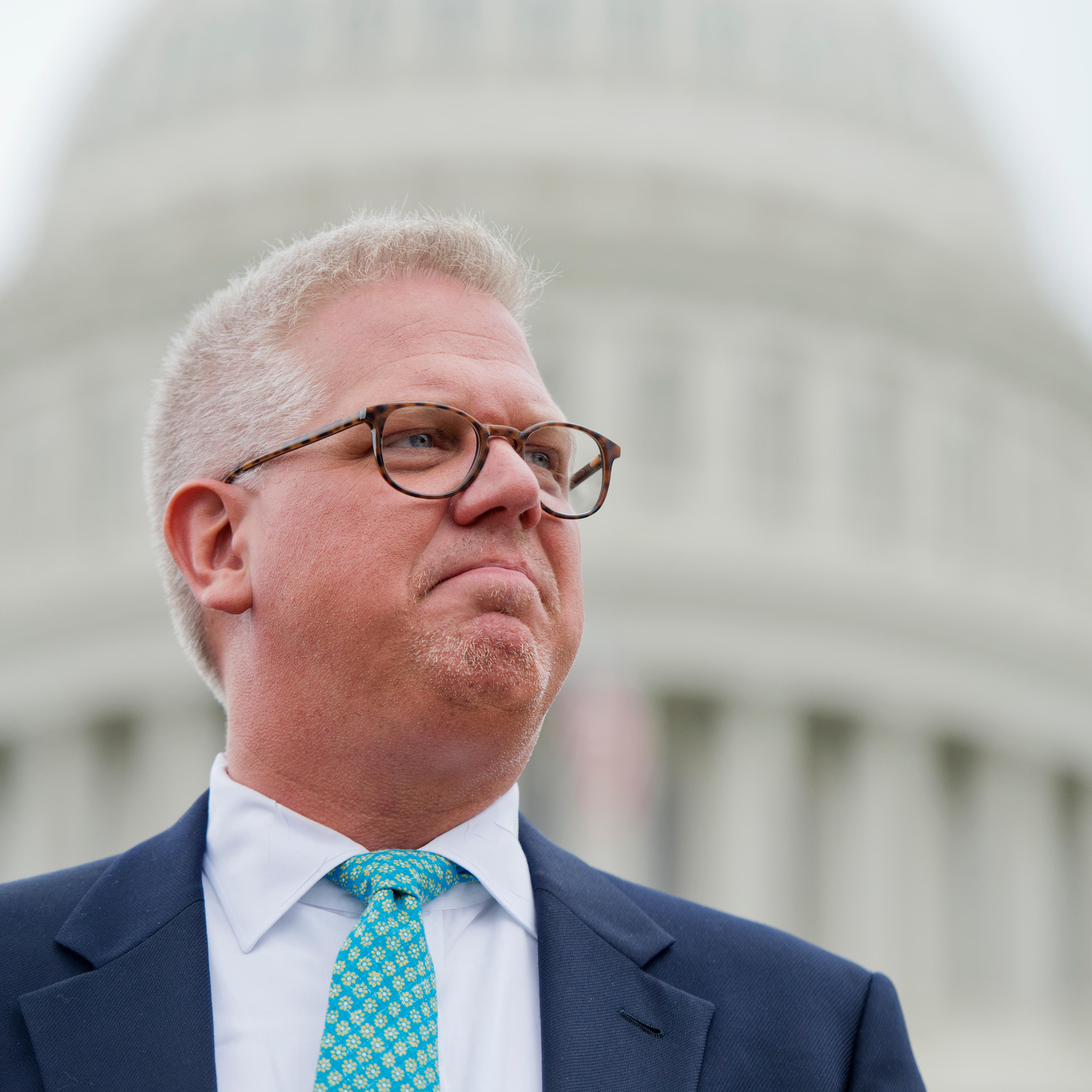 Conservative talk show host Glenn Beck attends a Tea Party Patriots rally on June 19, 2013 in Washington, D.C.