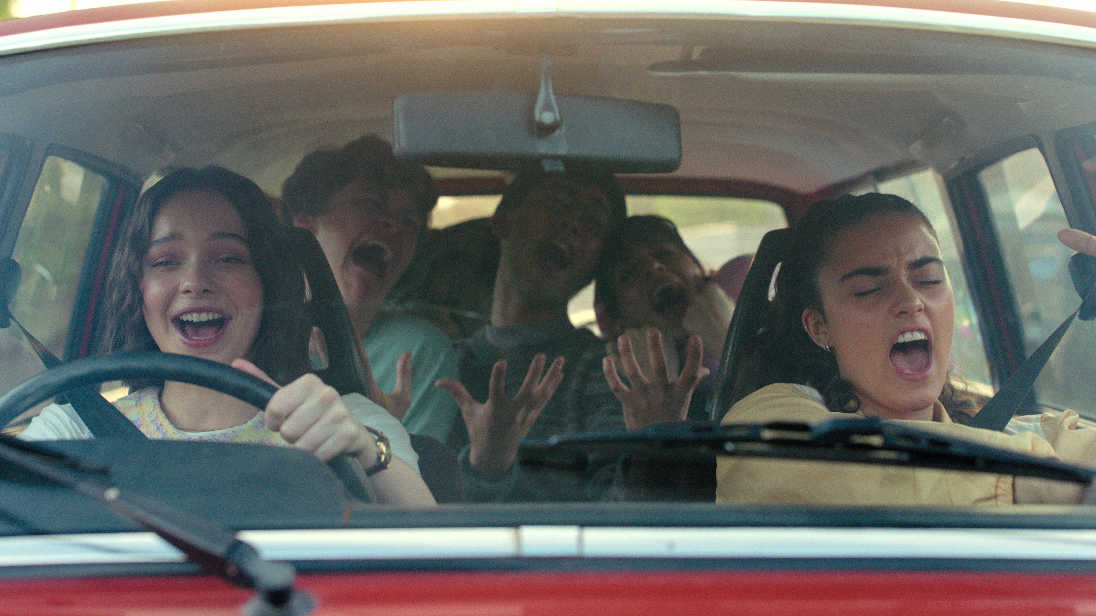 A Good Girl's Guide to Murder. Emma Myers as Pip Fitz-Amobi, Jude Morgan-Collie as Connor Reynolds, Raiko Gohara as Zach Chen, Yali Topol Margalith as Lauren Gibson and Asha Banks as Cara Ward in A Good Girl's Guide to Murder.. Cr. COURTESY OF NETFLIX © 