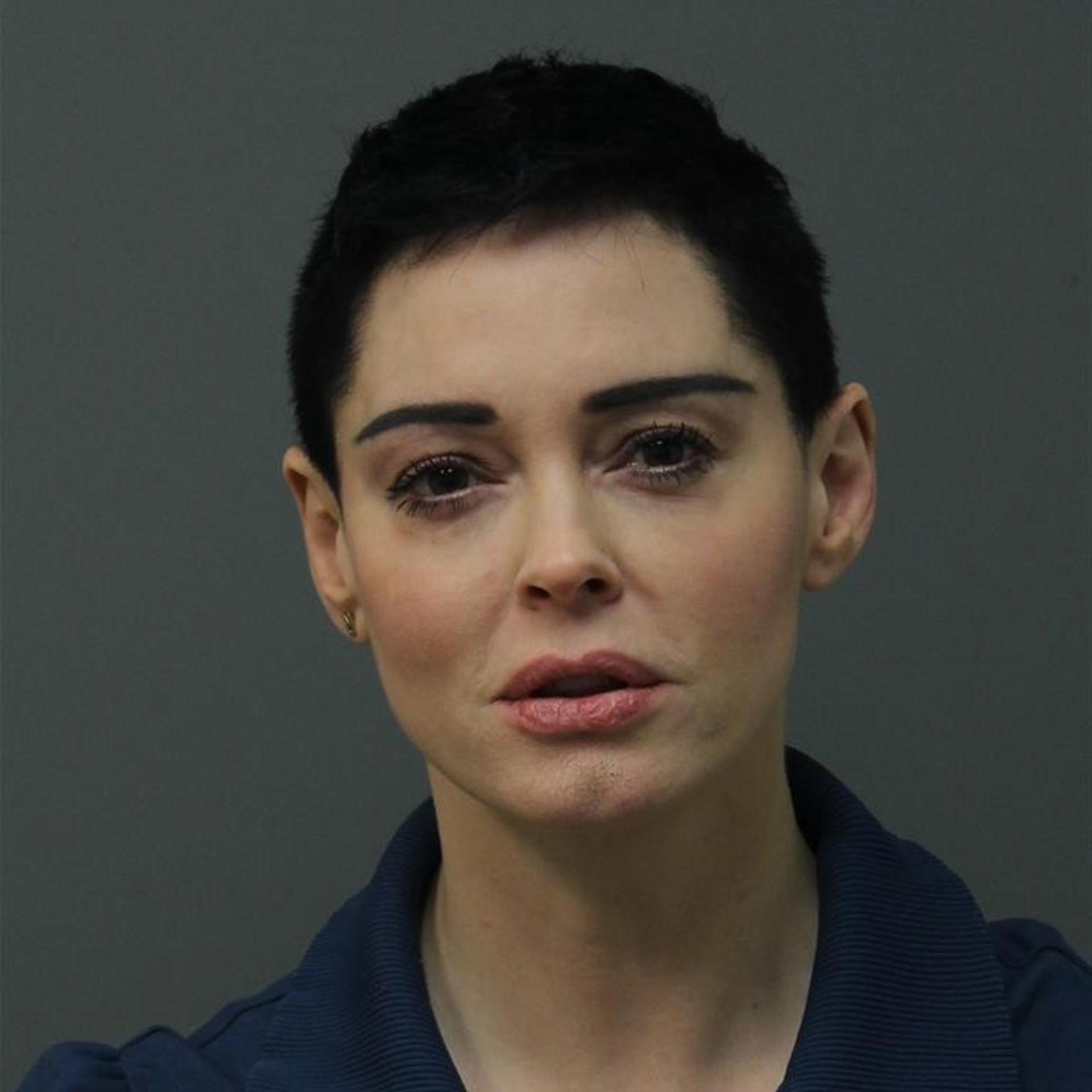 Rose McGowan Booking Photo
