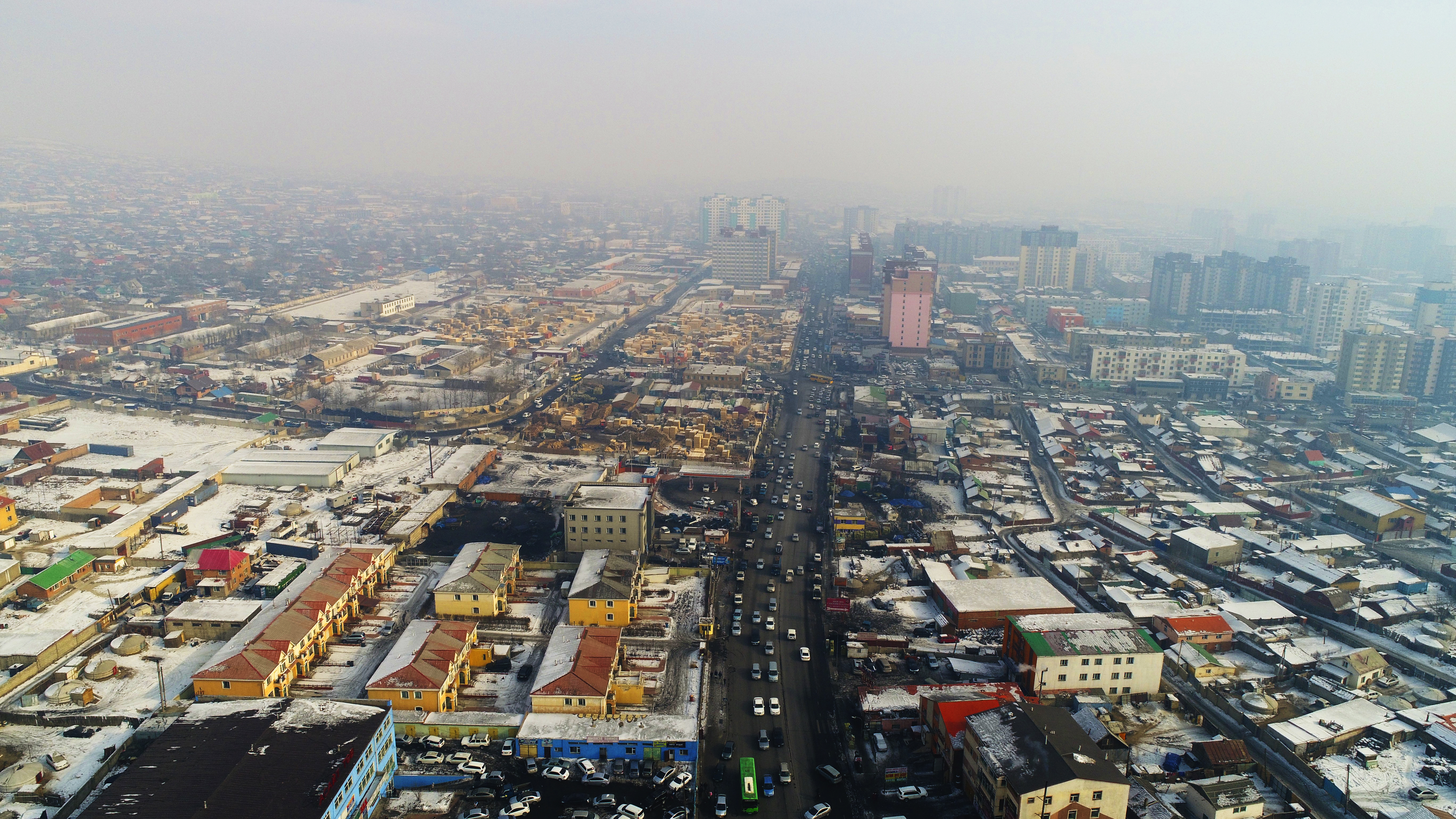 Mongolia Capital Ulan Bator Pollution