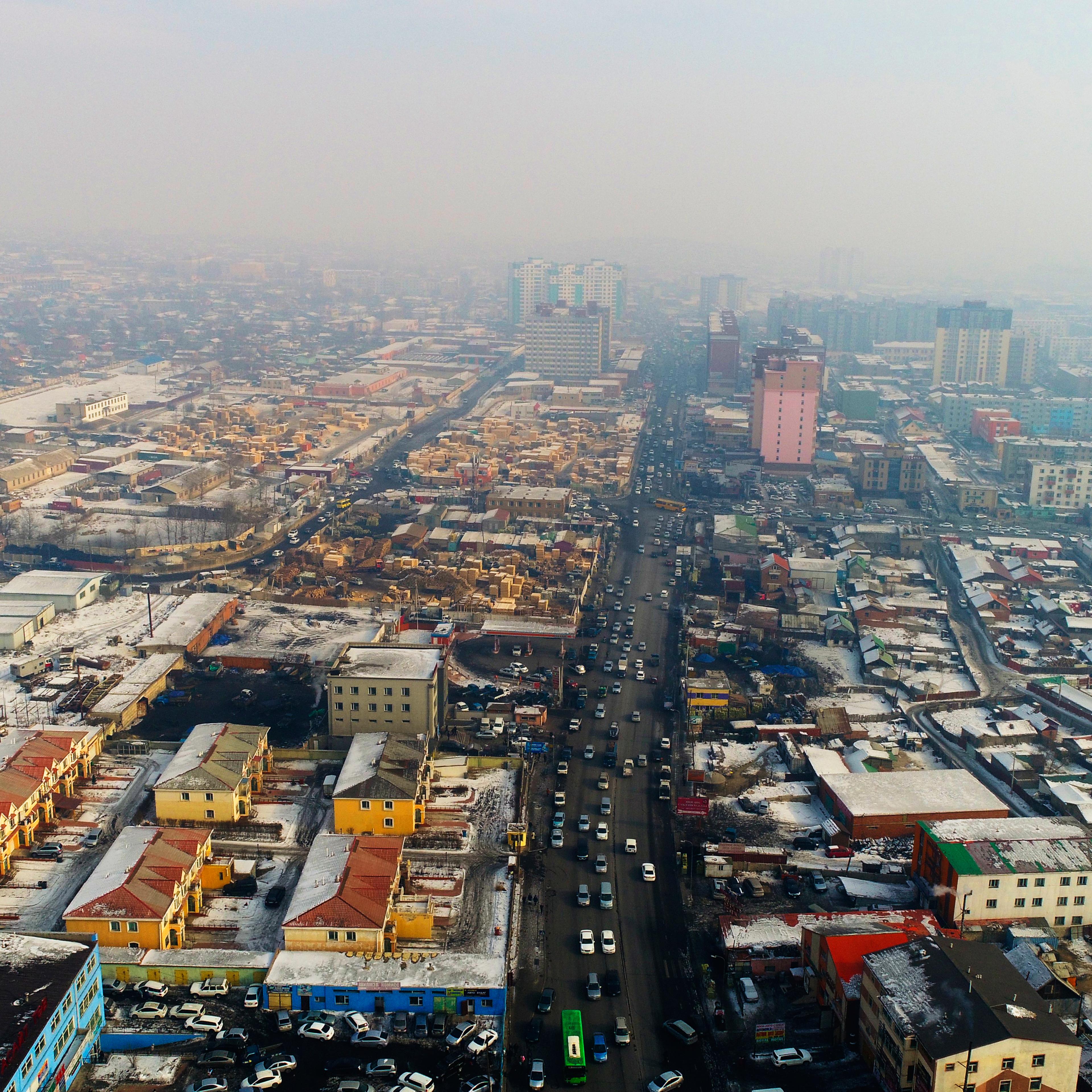 Mongolia Capital Ulan Bator Pollution