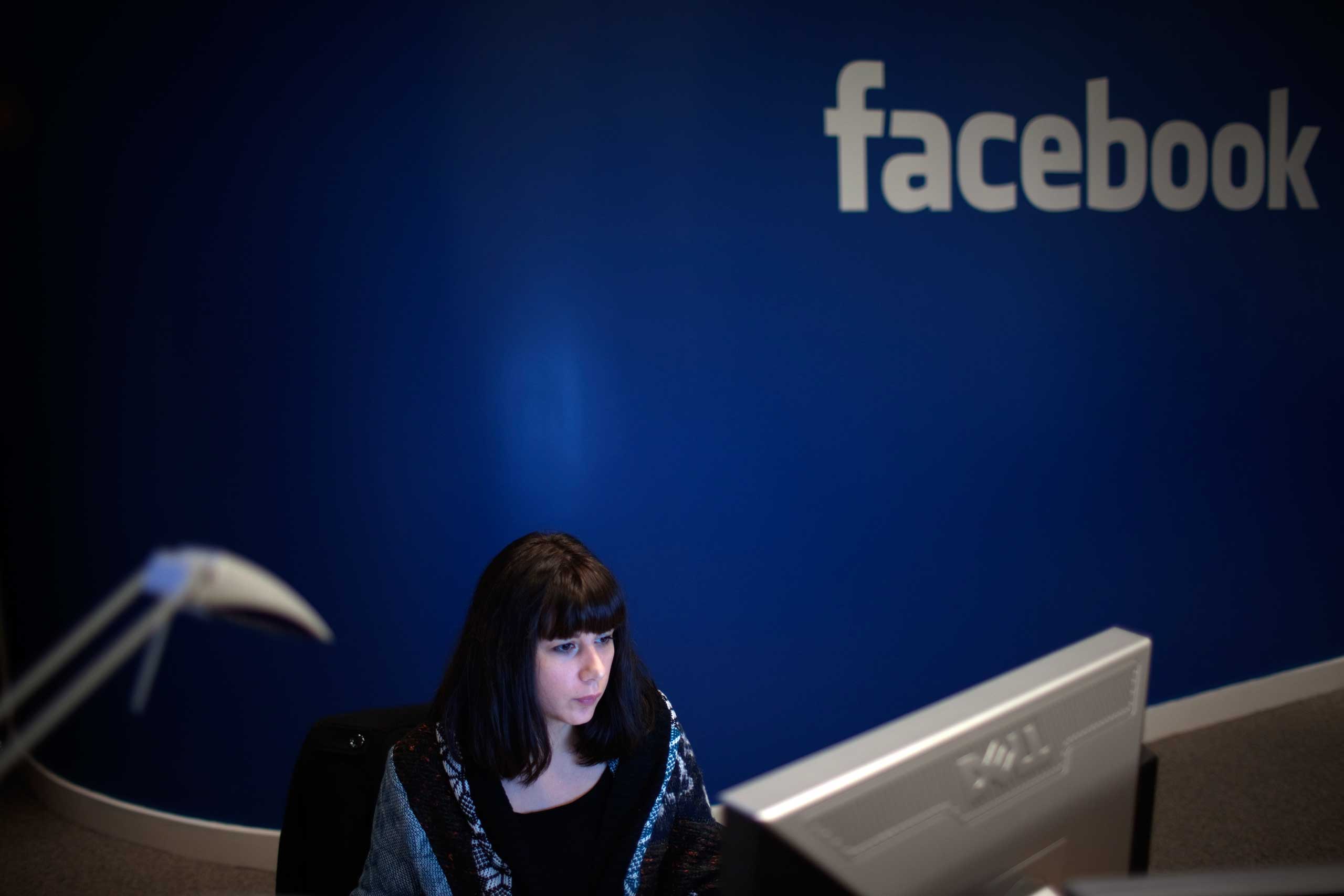 Facebook offices in Paris, France in 2010.