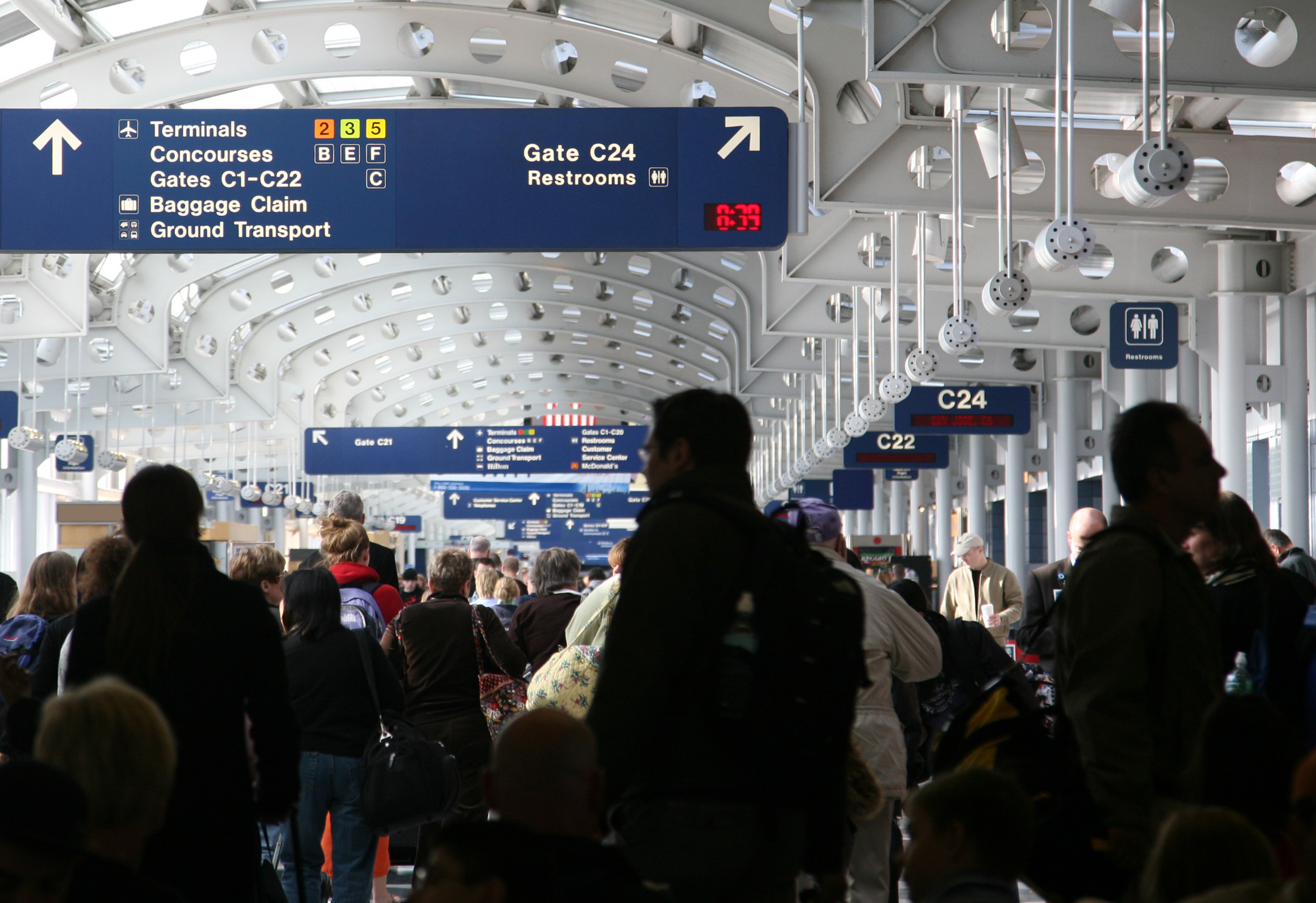 Busy Airport Concourse