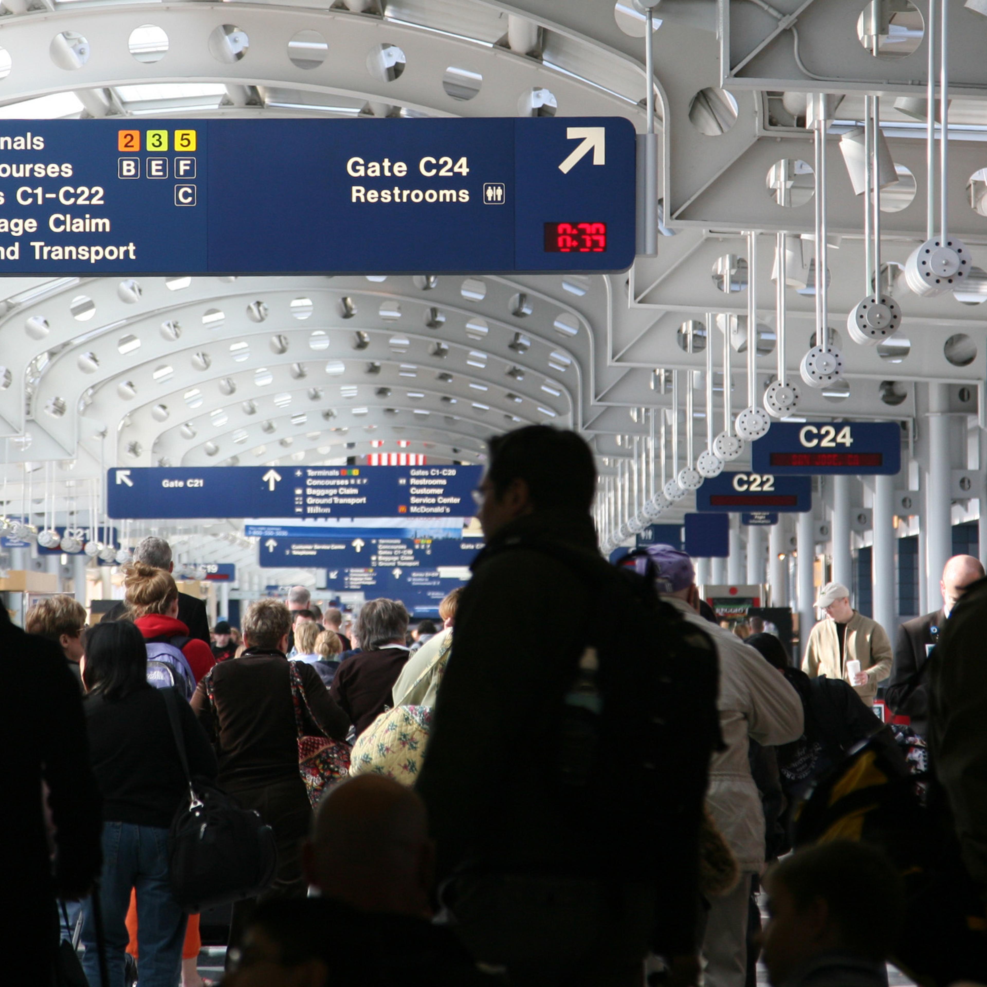 Busy Airport Concourse