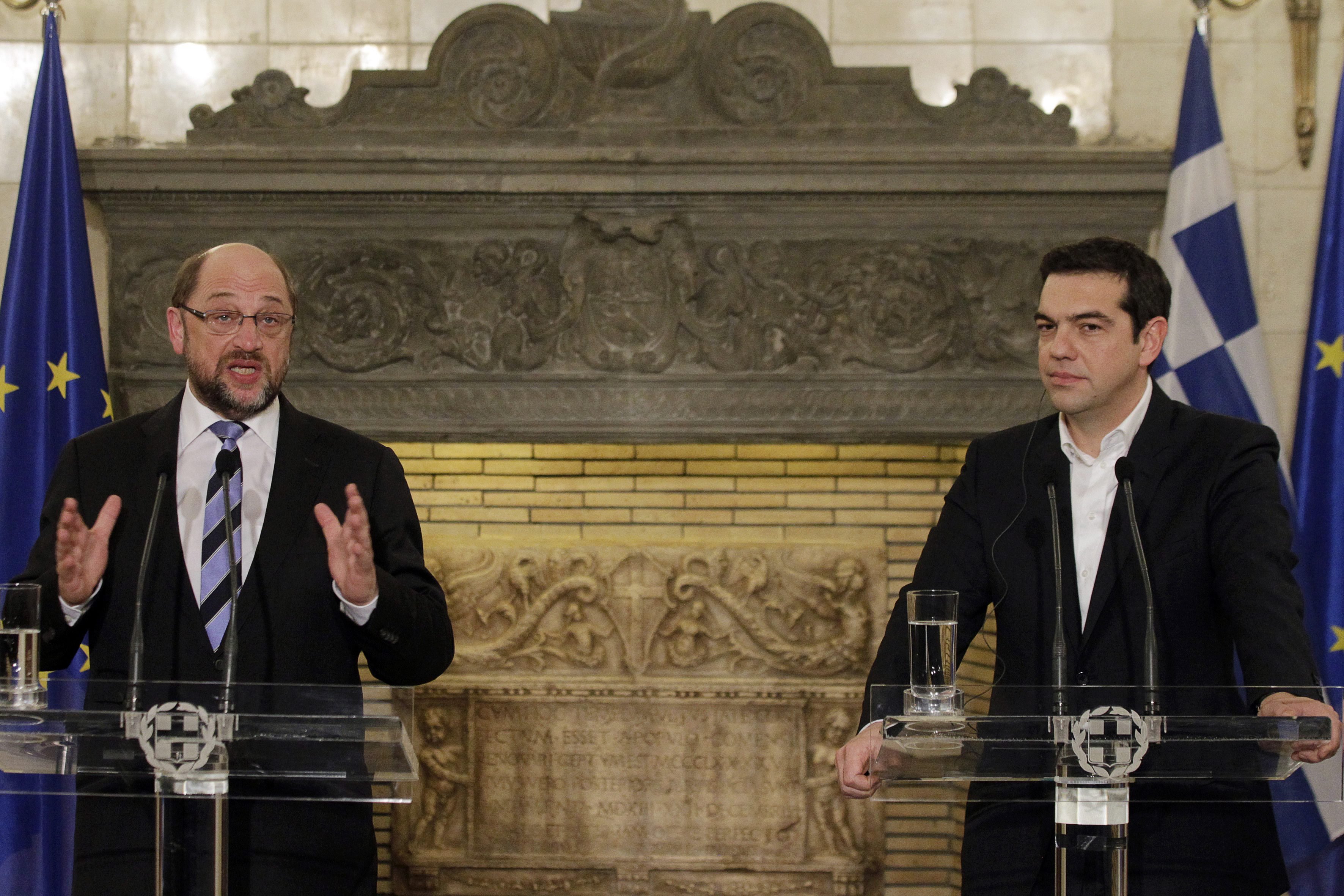 Martin Schulz visits Athens