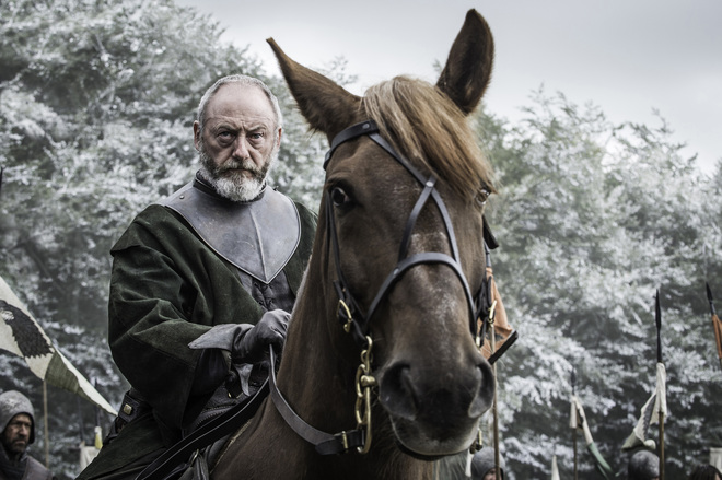 Liam Cunningham as Davos Seaworth in Game of Thrones Season 6 Episode 9