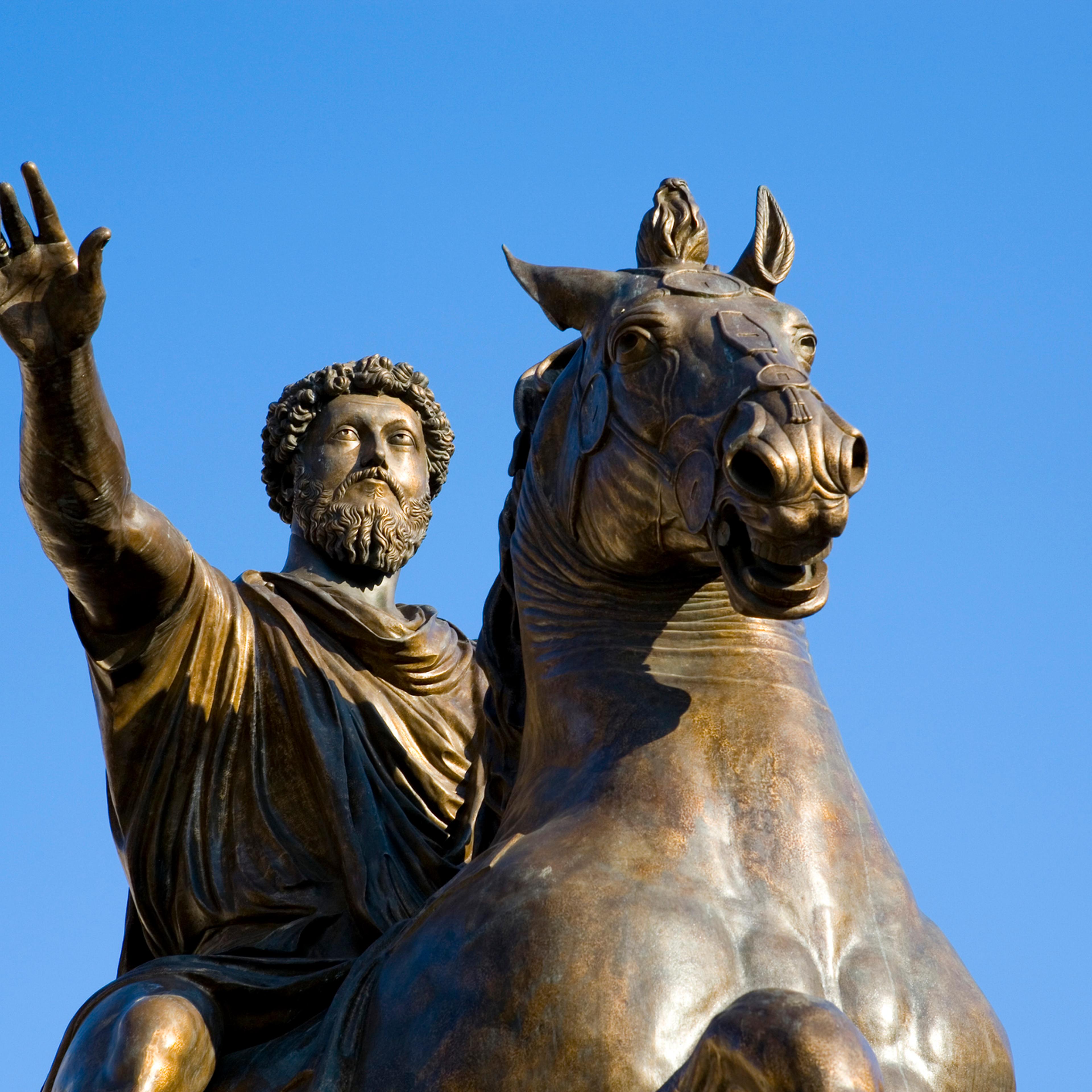 Marcus Aurelius statue, Capitoline Hill, Rome, Italy