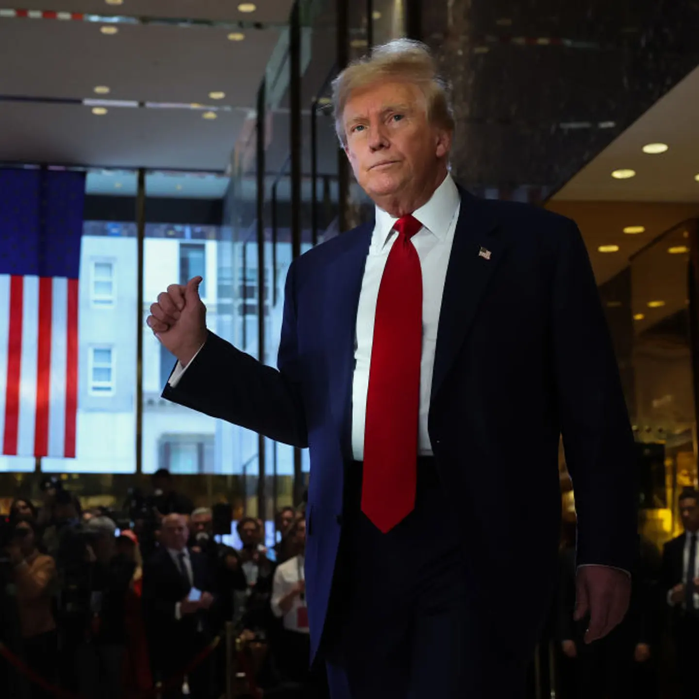 President Trump Holds A Press Conference At Trump Tower Day After Guilty Verdict