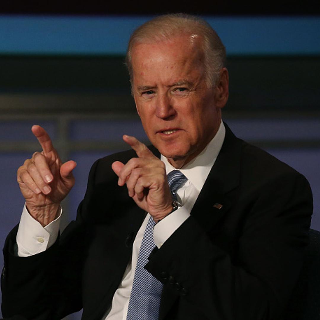 US Vice President Joe Biden speaks during an event to honor former Vice President Walter Mondale at George Washington University October 20, 2015 in Washington, DC.