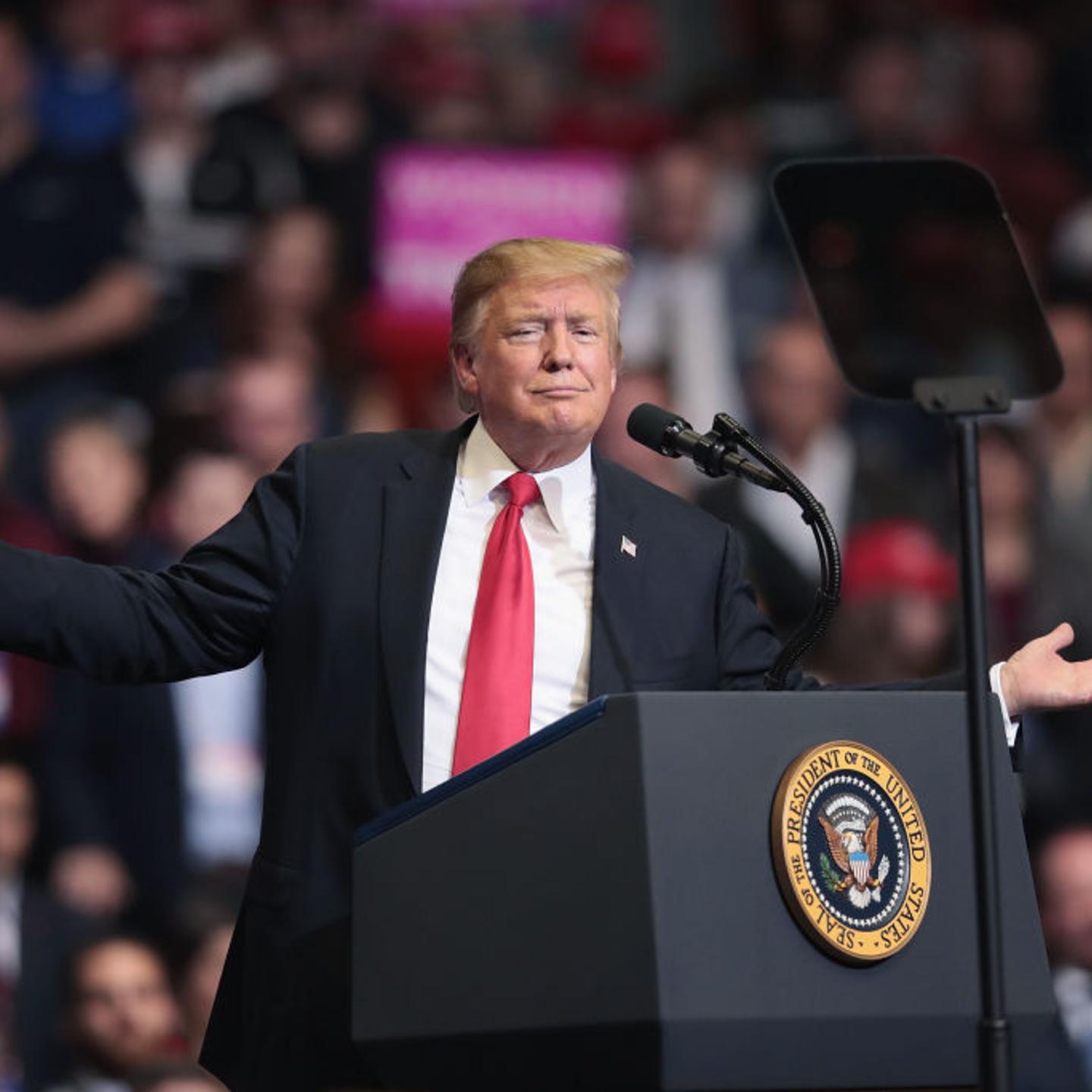Donald Trump Holds MAGA Rally In Grand Rapids, Michigan