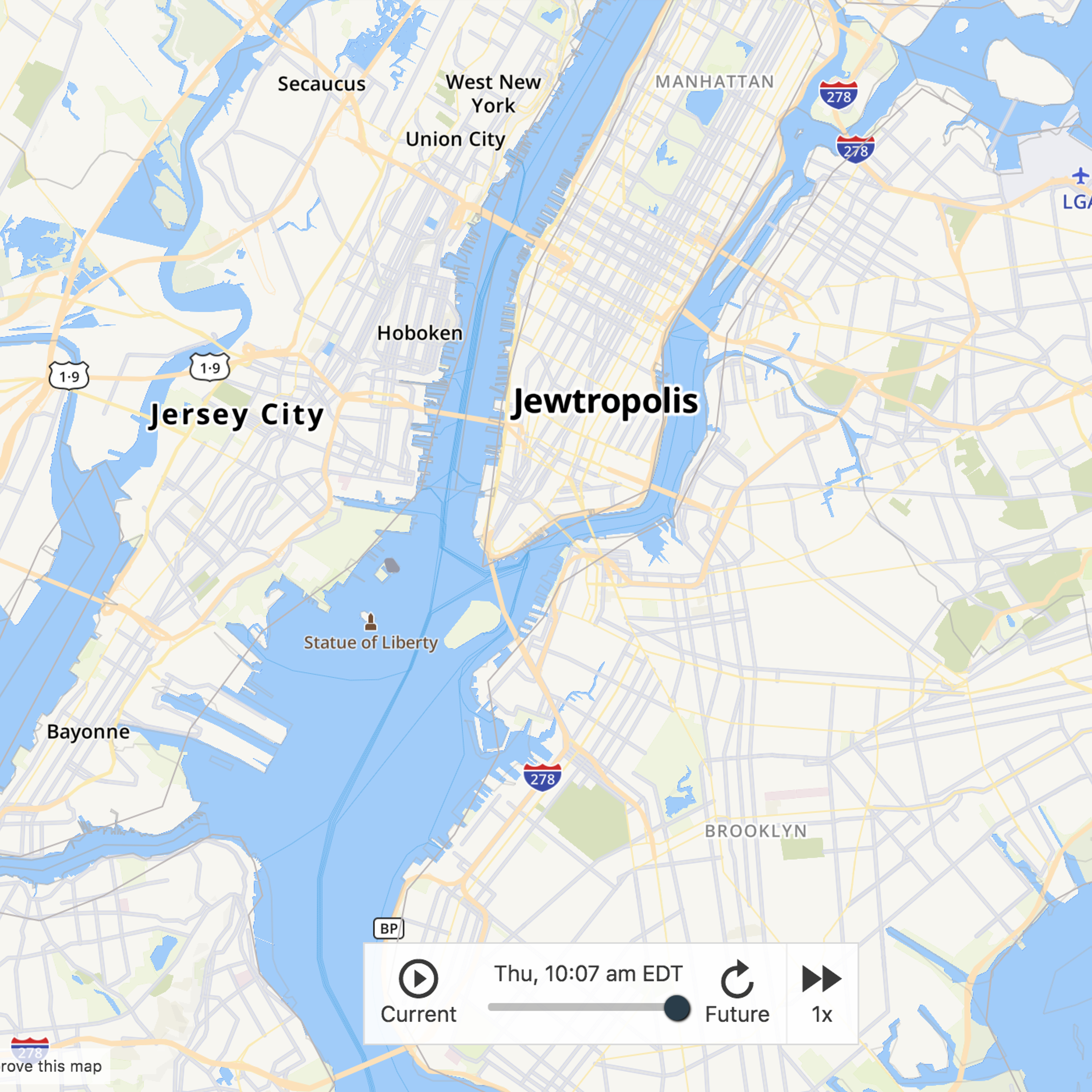 Mapbox-powered map from The Weather Channel