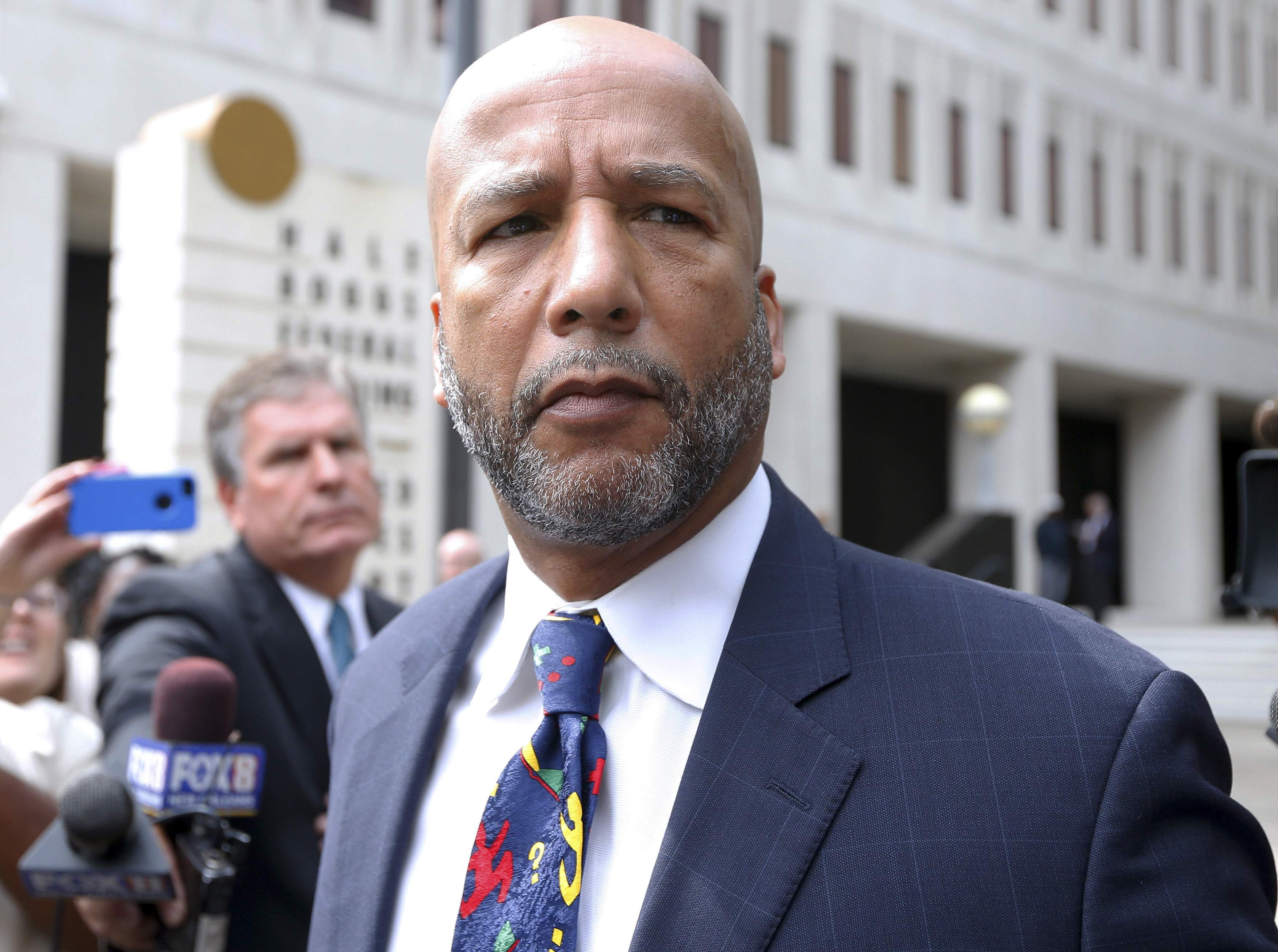 Former New Orleans Mayor C. Ray Nagin leaves court after being sentenced to 10 years in New Orleans, Louisiana