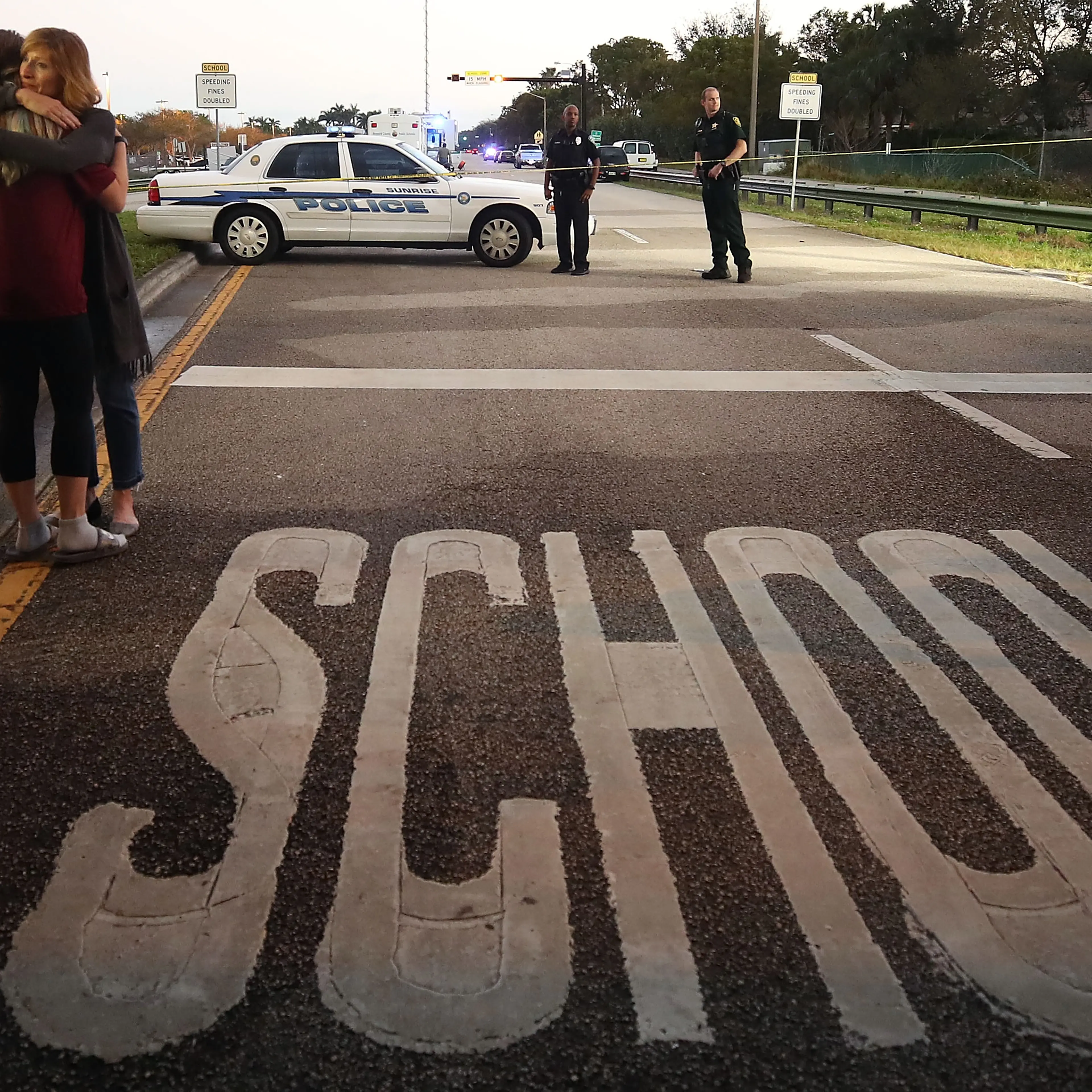 Florida Town Of Parkland In Mourning, After Shooting At Marjory Stoneman Douglas High School Kills 17