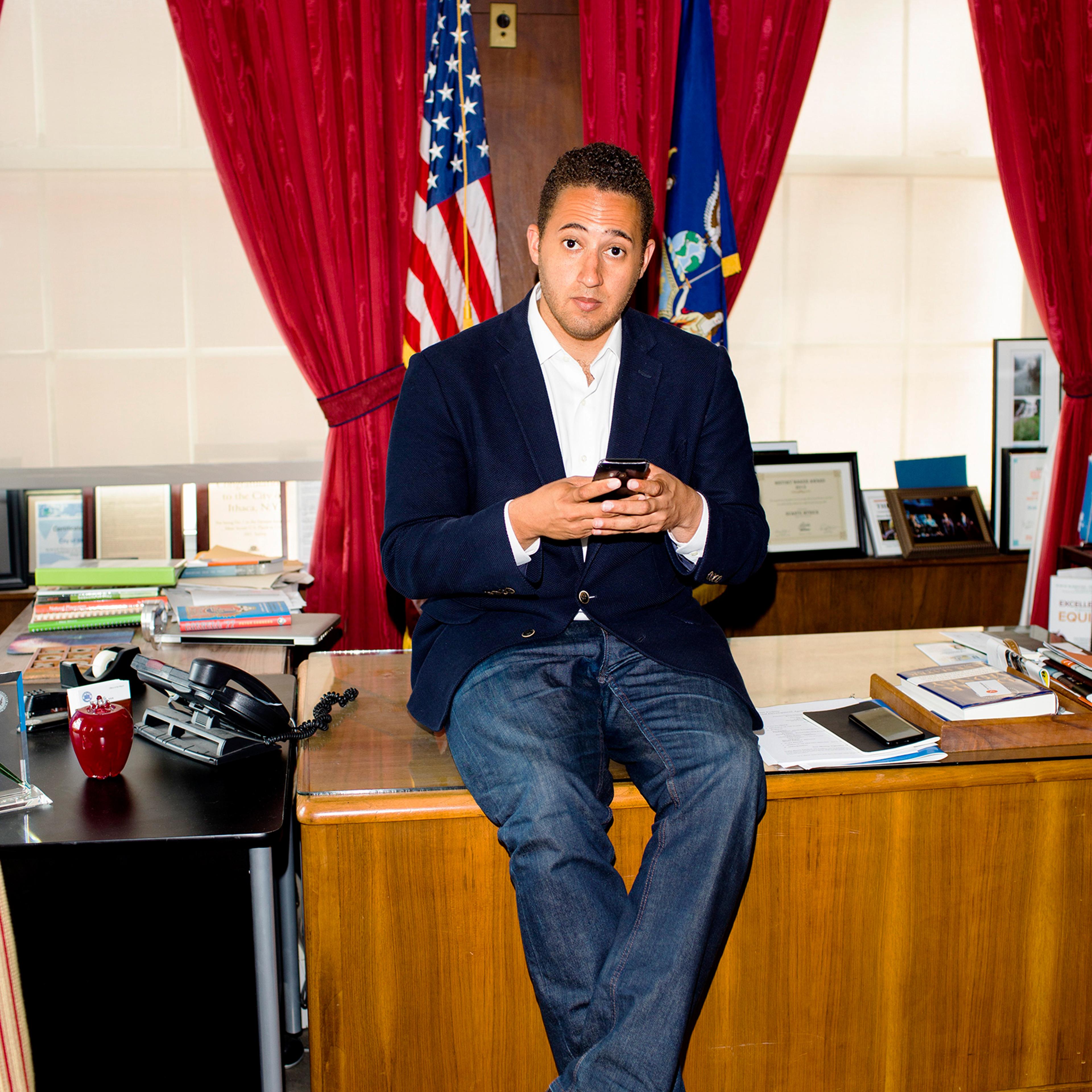 Svante Myrick-The 30-year-old mayor uses social media to crowdfund