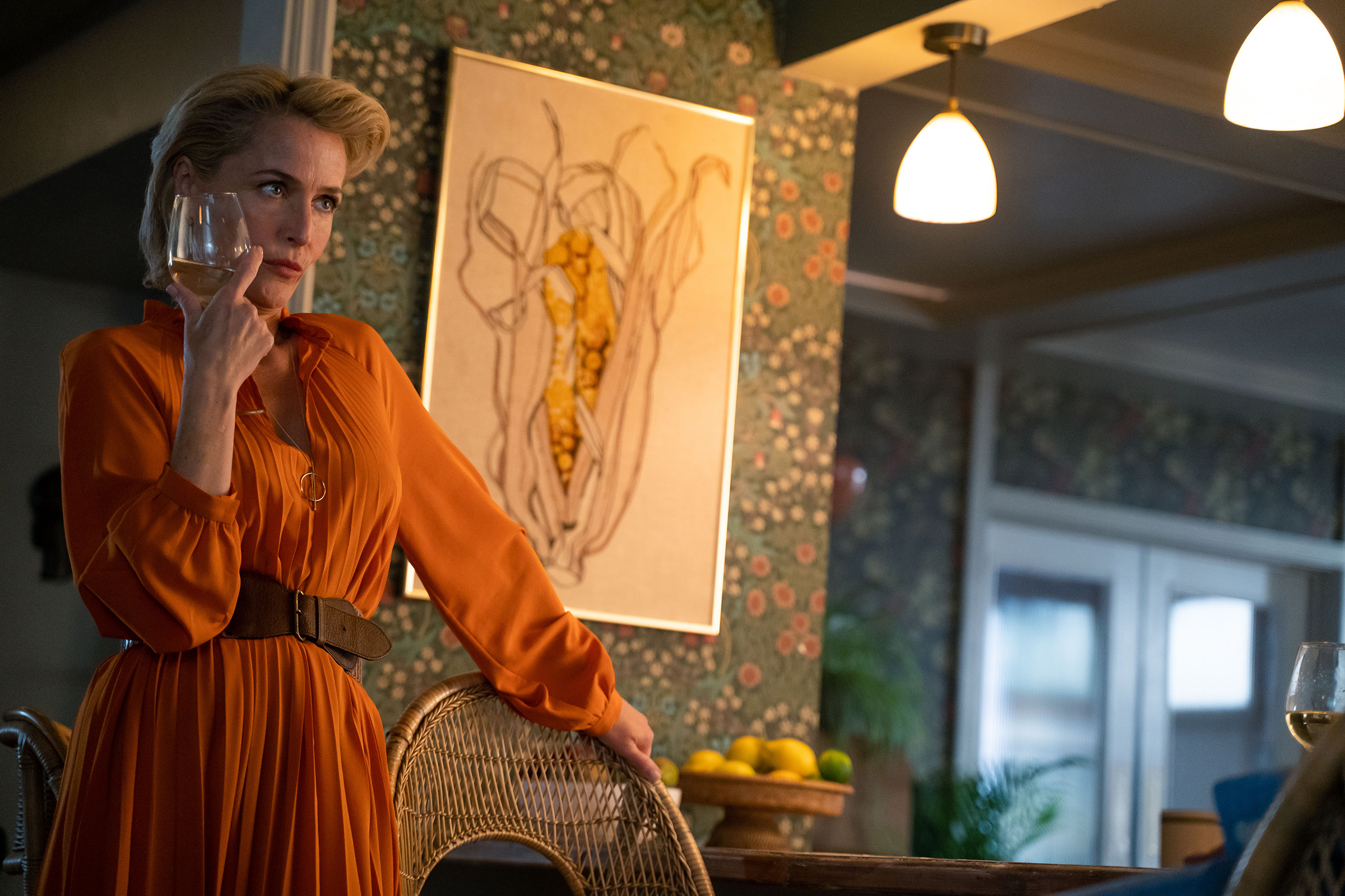 In Netflix’s Sex Education, Anderson plays a quirky single mom and sex therapist