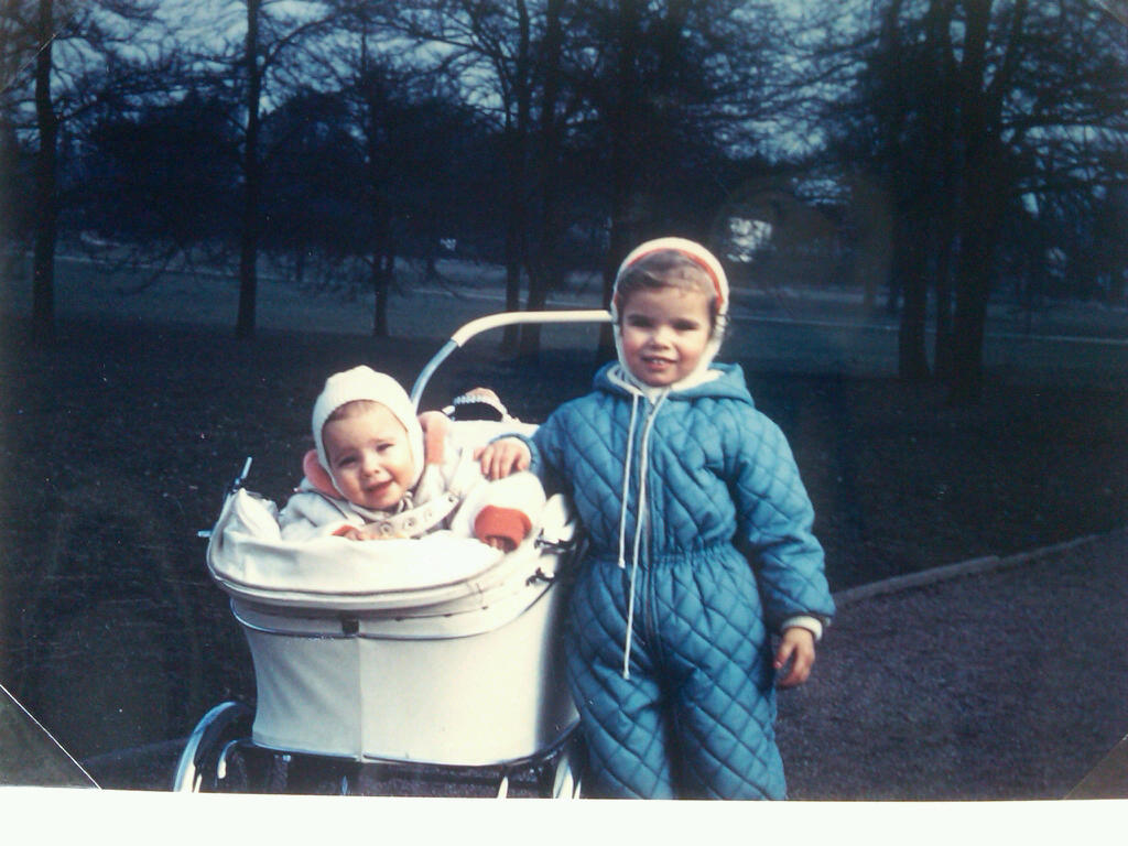 Denise Brown, right, and her sister Nicole. 