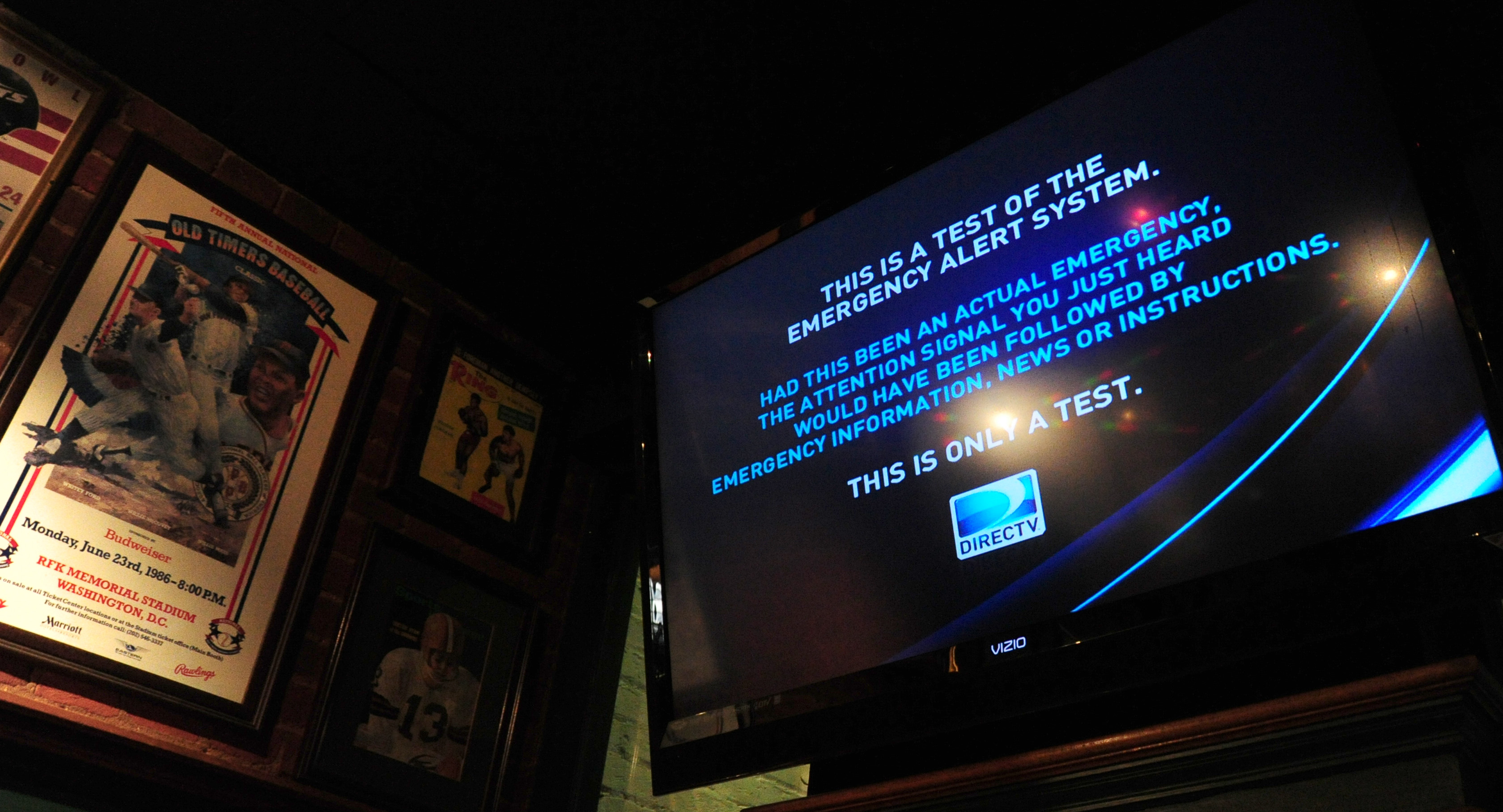 A TV monitor showing the new Emergency A