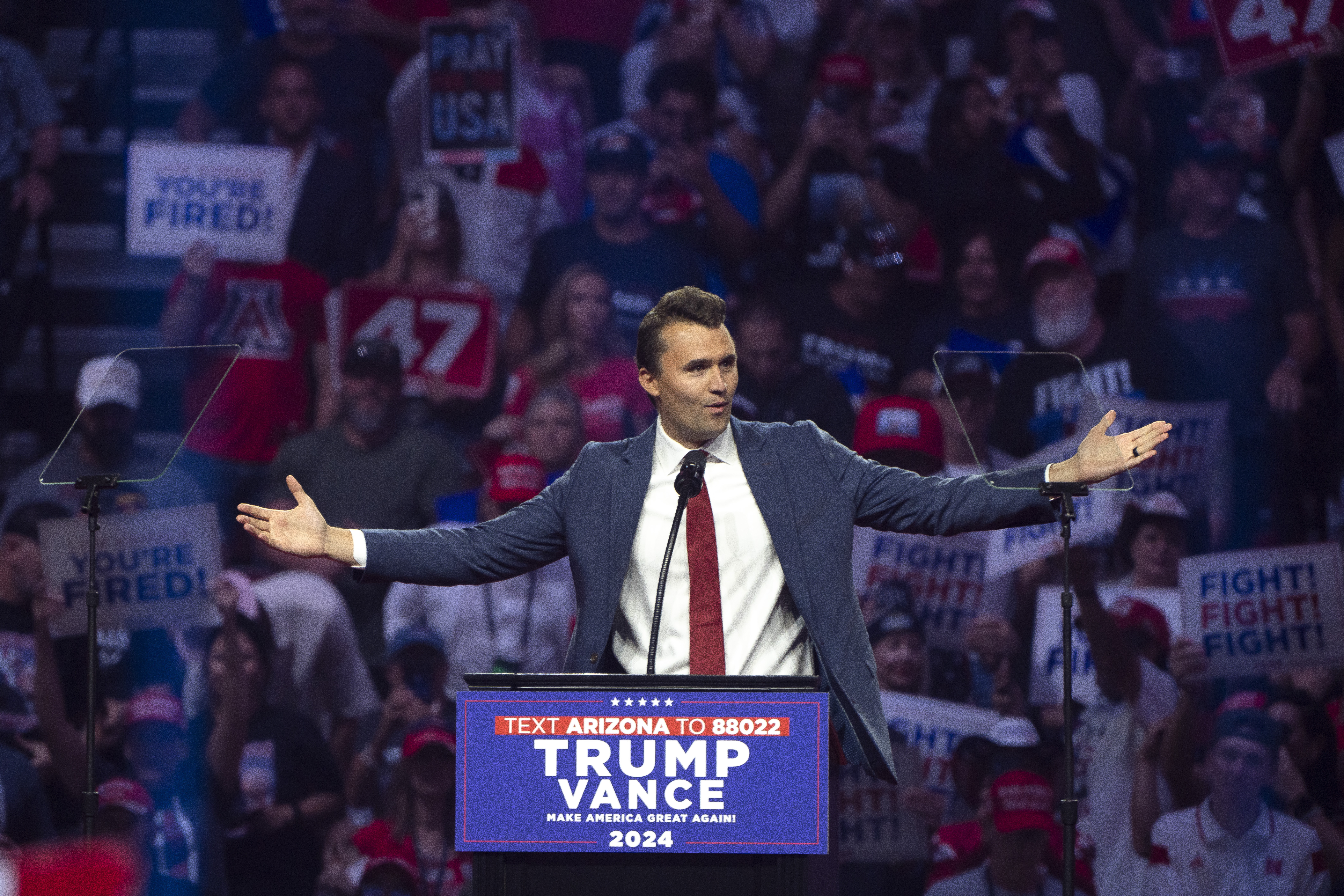 Republican Presidential Candidate Donald Trump Holds Rally In Glendale, Arizona
