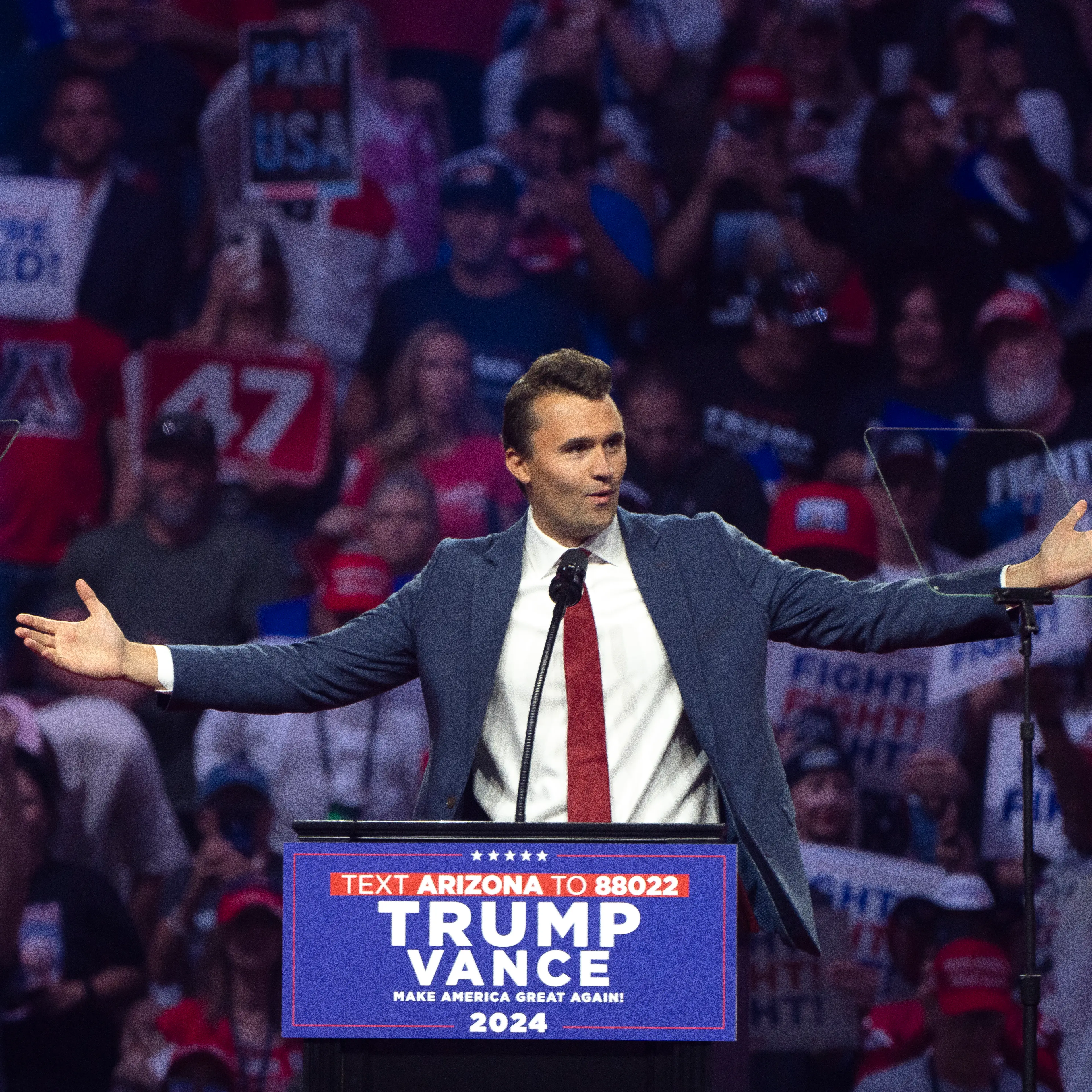 Republican Presidential Candidate Donald Trump Holds Rally In Glendale, Arizona