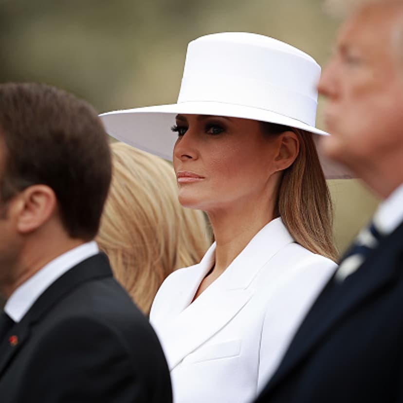 President Trump And First Lady Melania Trump Welcome President Macron And Mrs. Macron To The White House