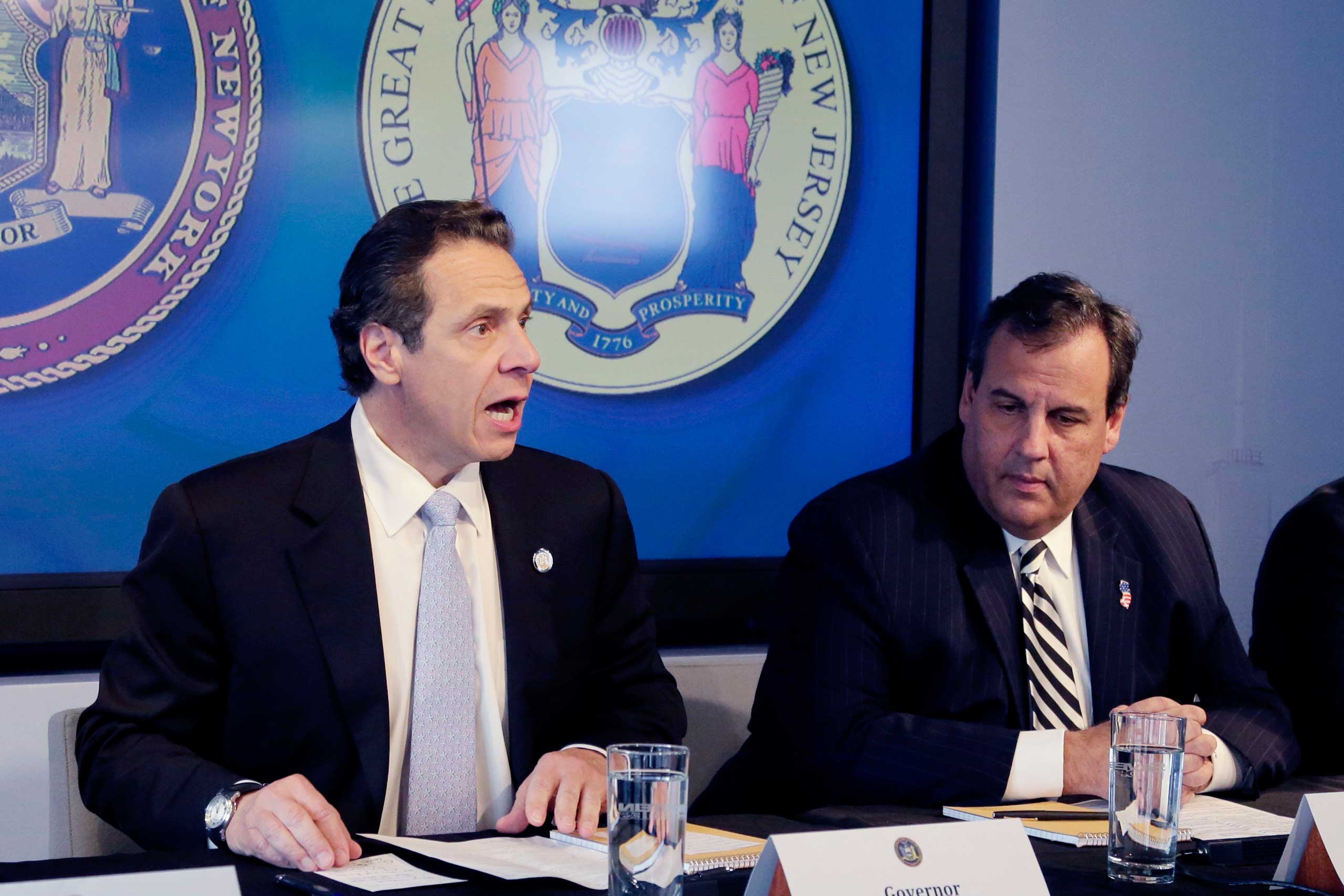 Andrew Cuomo, Chris Christie