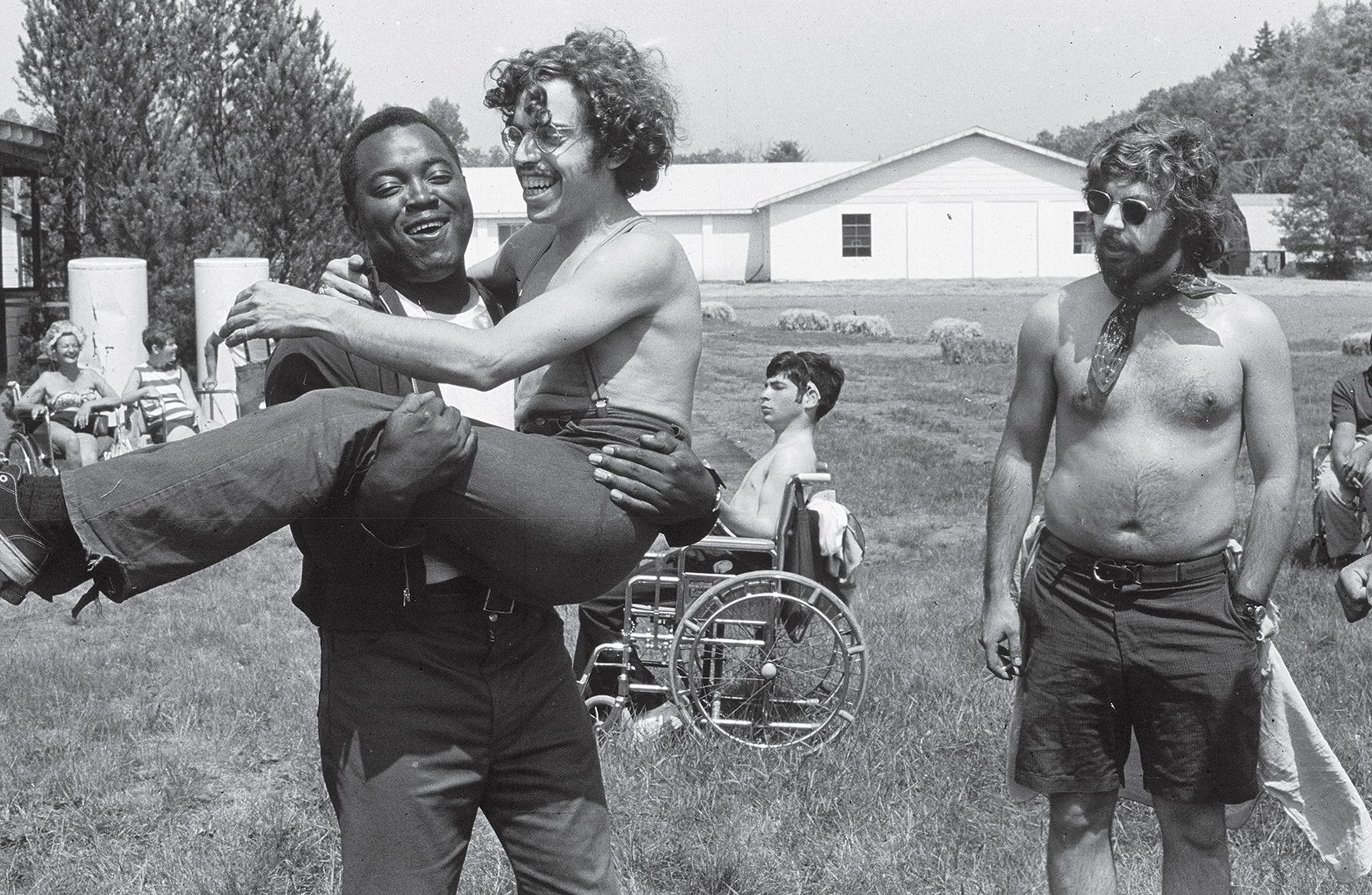 A scene from Camp Jened, where the staffers were often indistinguishable 
from the campers
