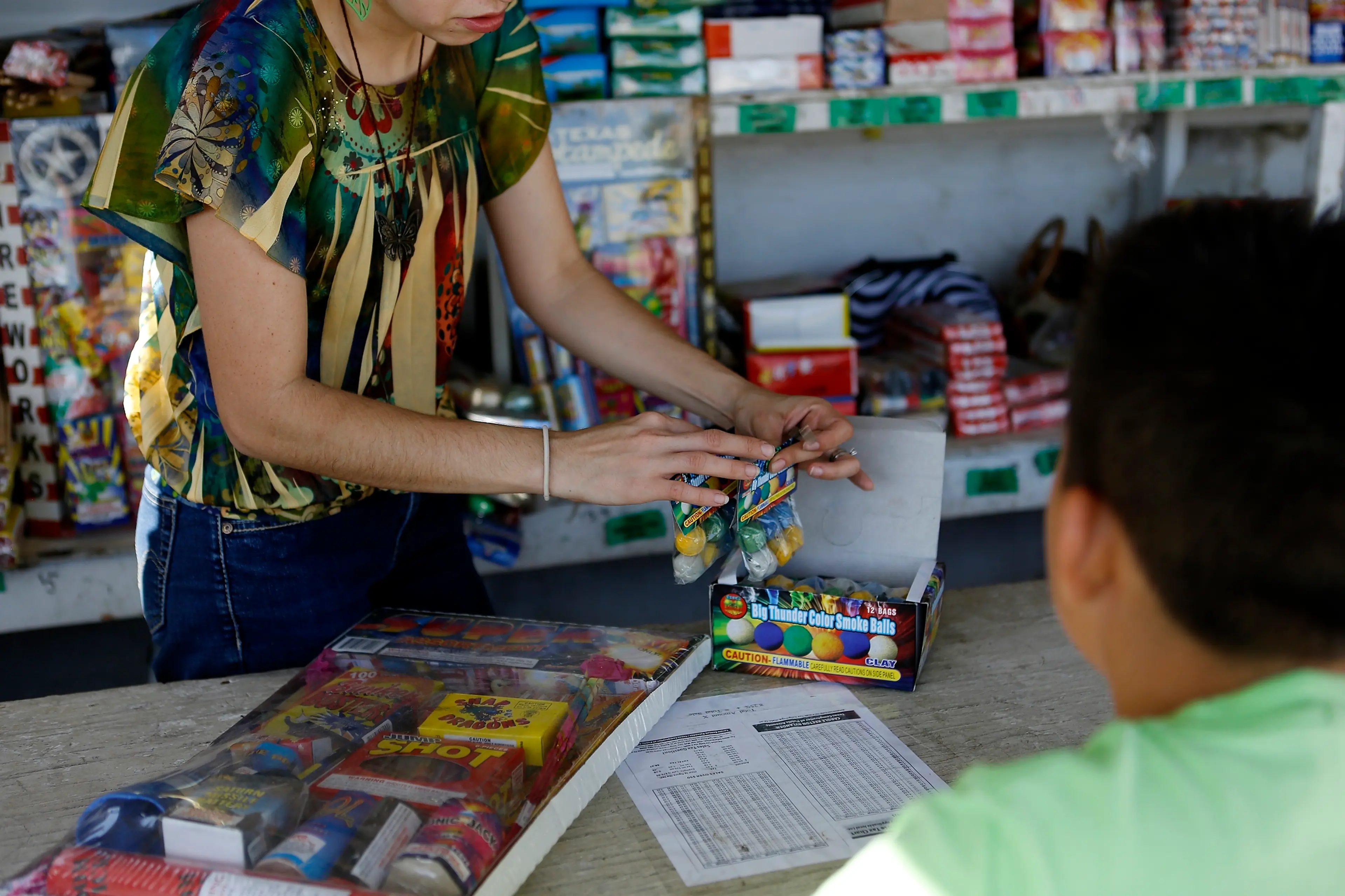 Fireworks Sellers Immigration 4th of July