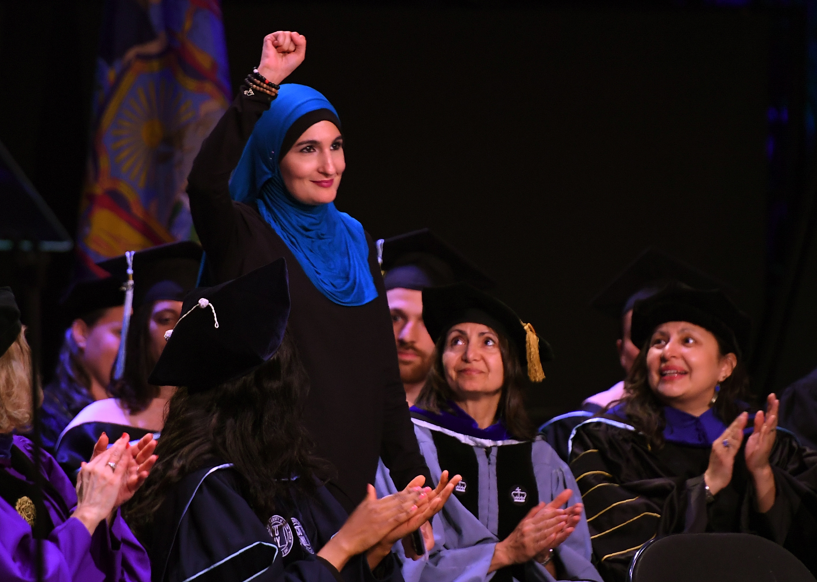 US-CUNY-GRADUATE-SCHOOL-LINDA-SARSOUR-politics