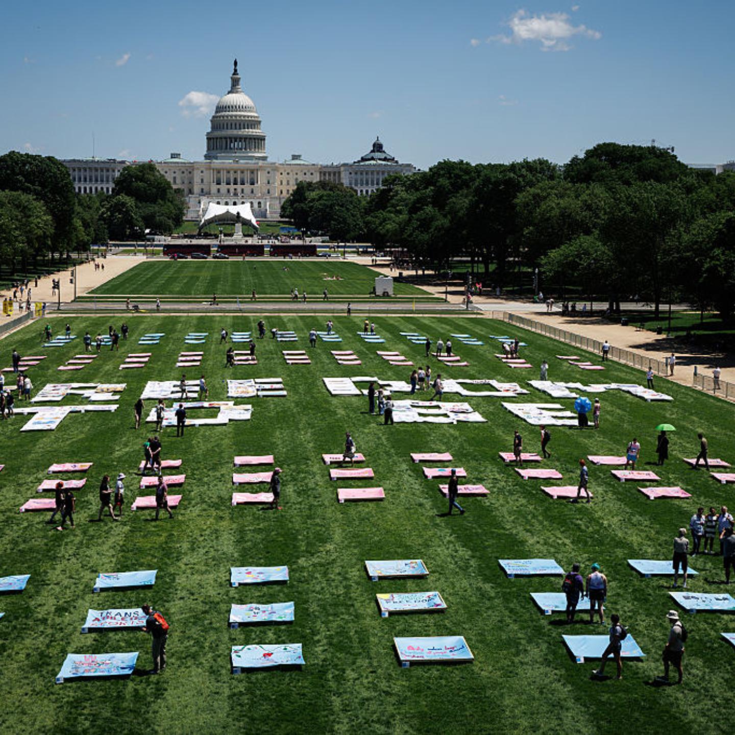 "Freedom To Be" Quilt Celebrating Transgender Lives Unveiled On National Mall